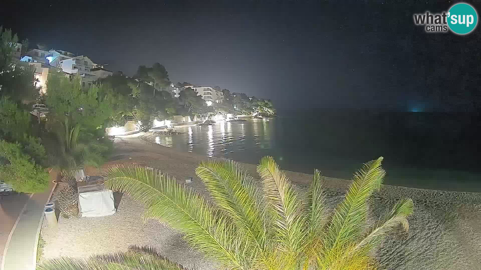 Webcam Playa Lučica Brela – Vista en directo de la costa adriática