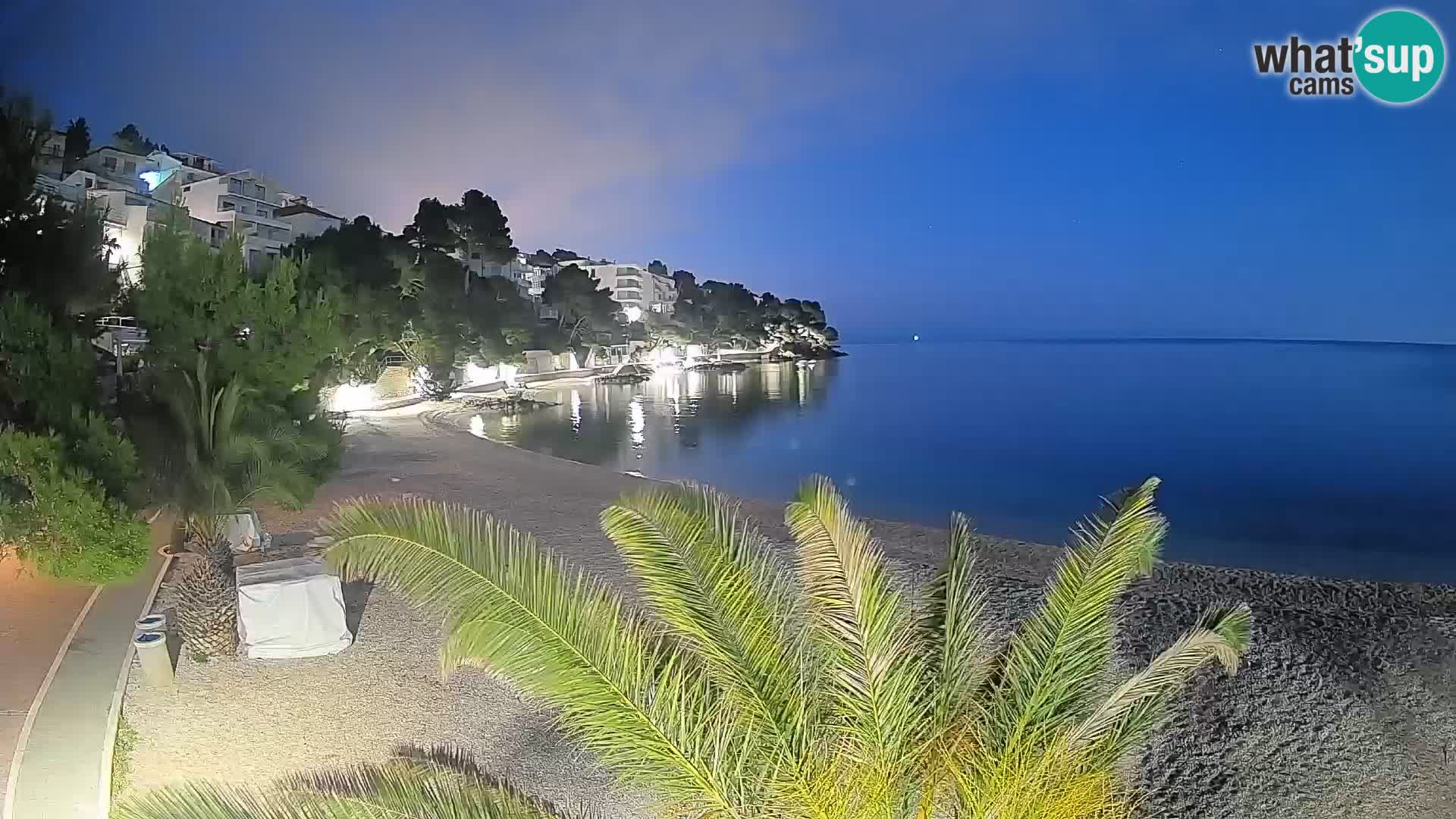 Webcam Lučica Beach Brela – Live View from the Adriatic Coast