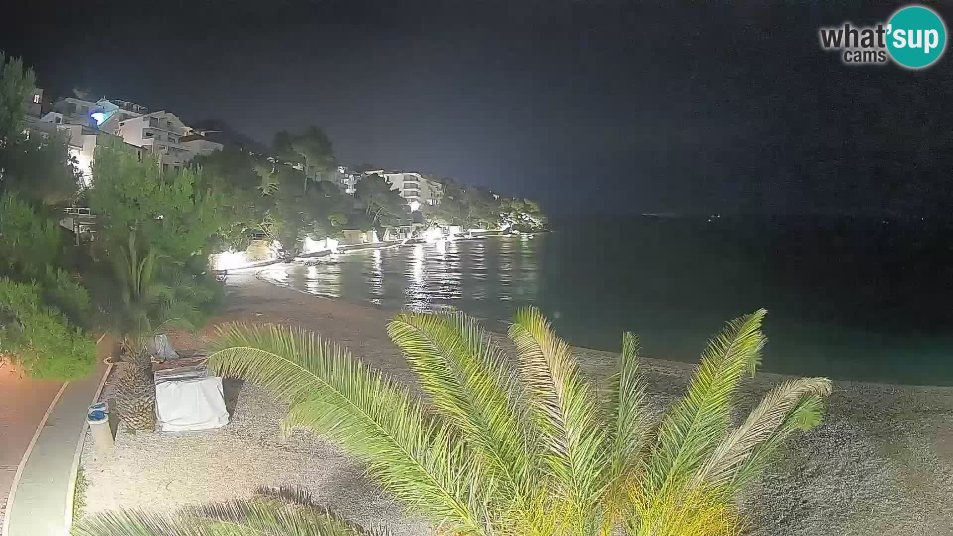 Webcam Spiaggia Lučica Brela – Vista live sulla costa adriatica