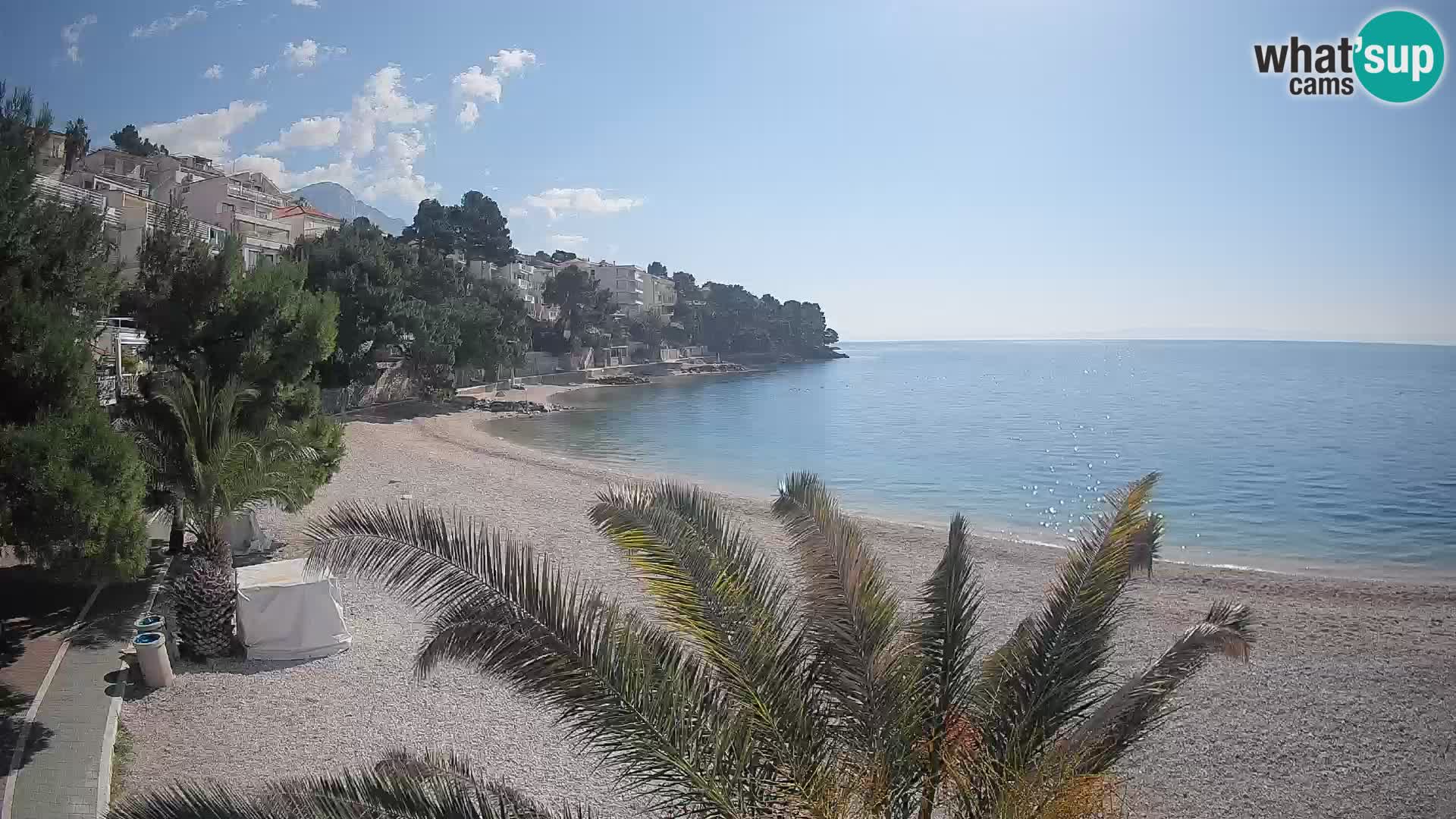 Webcam Lučica Beach Brela – Live View from the Adriatic Coast