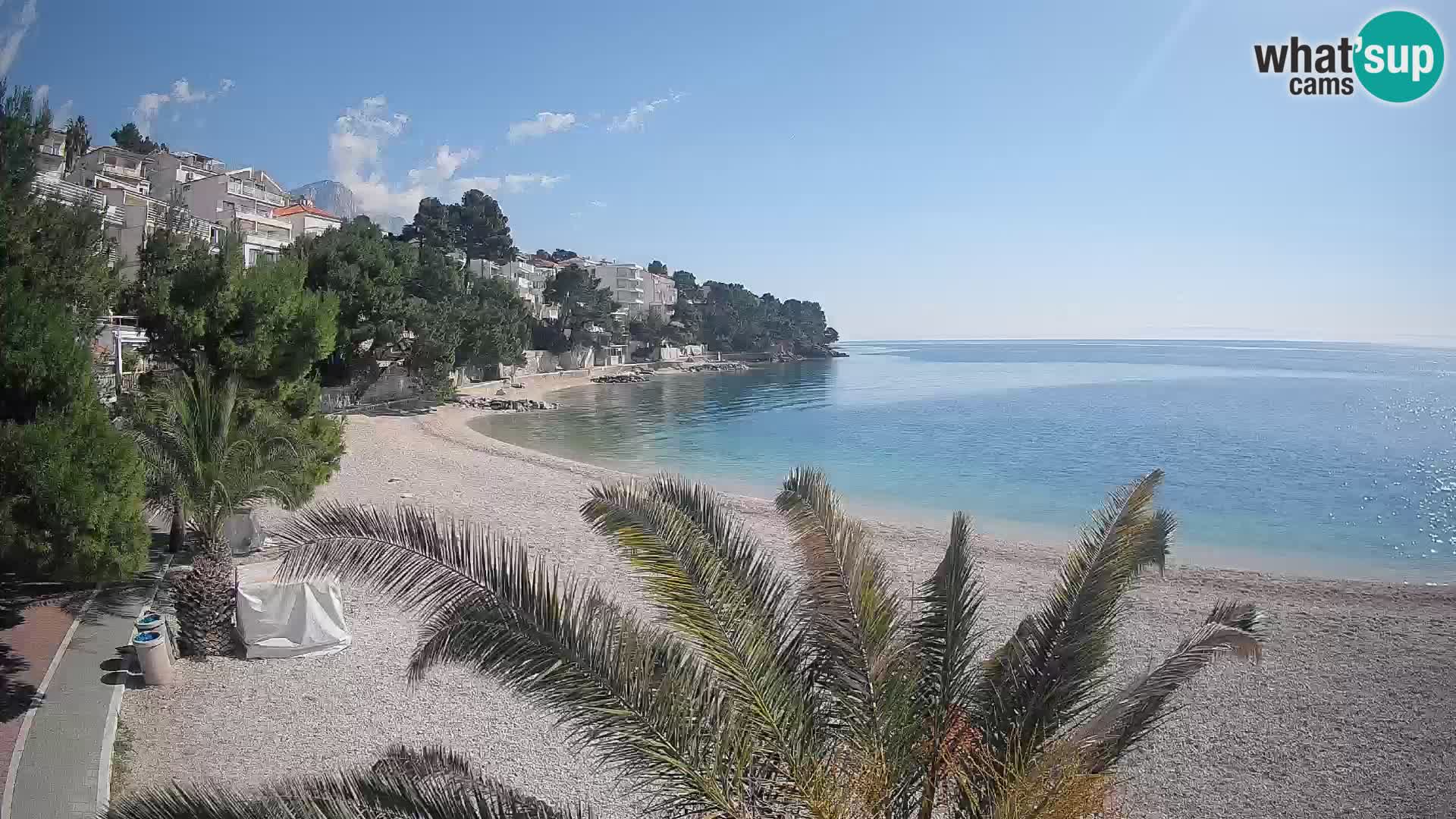 Webcam Lučica Beach Brela – Live View from the Adriatic Coast