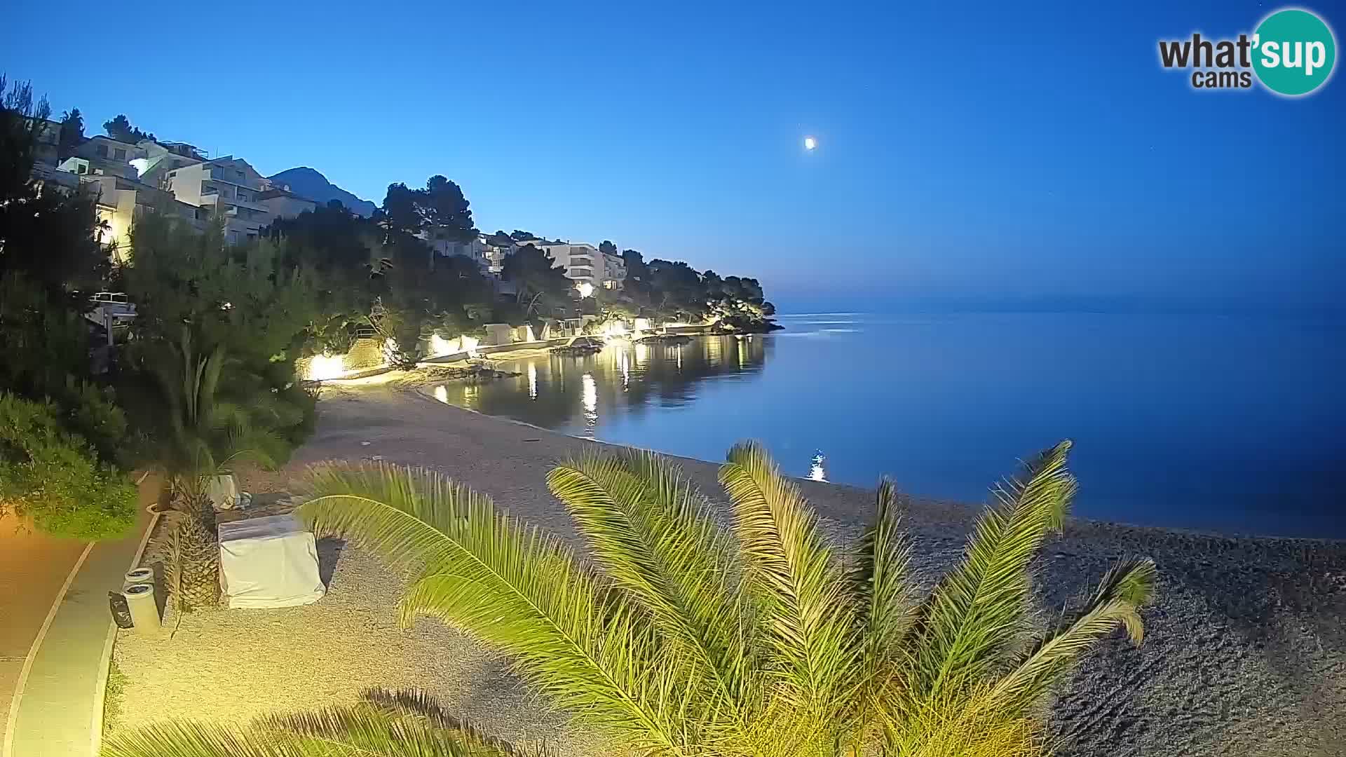 Webcam Lučica Beach Brela – Live View from the Adriatic Coast