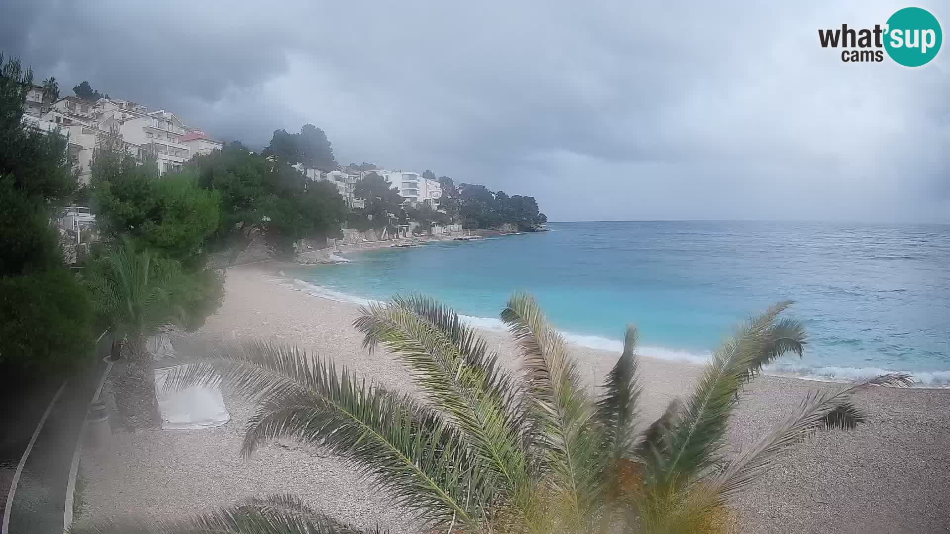 Webcam Playa Lučica Brela – Vista en directo de la costa adriática
