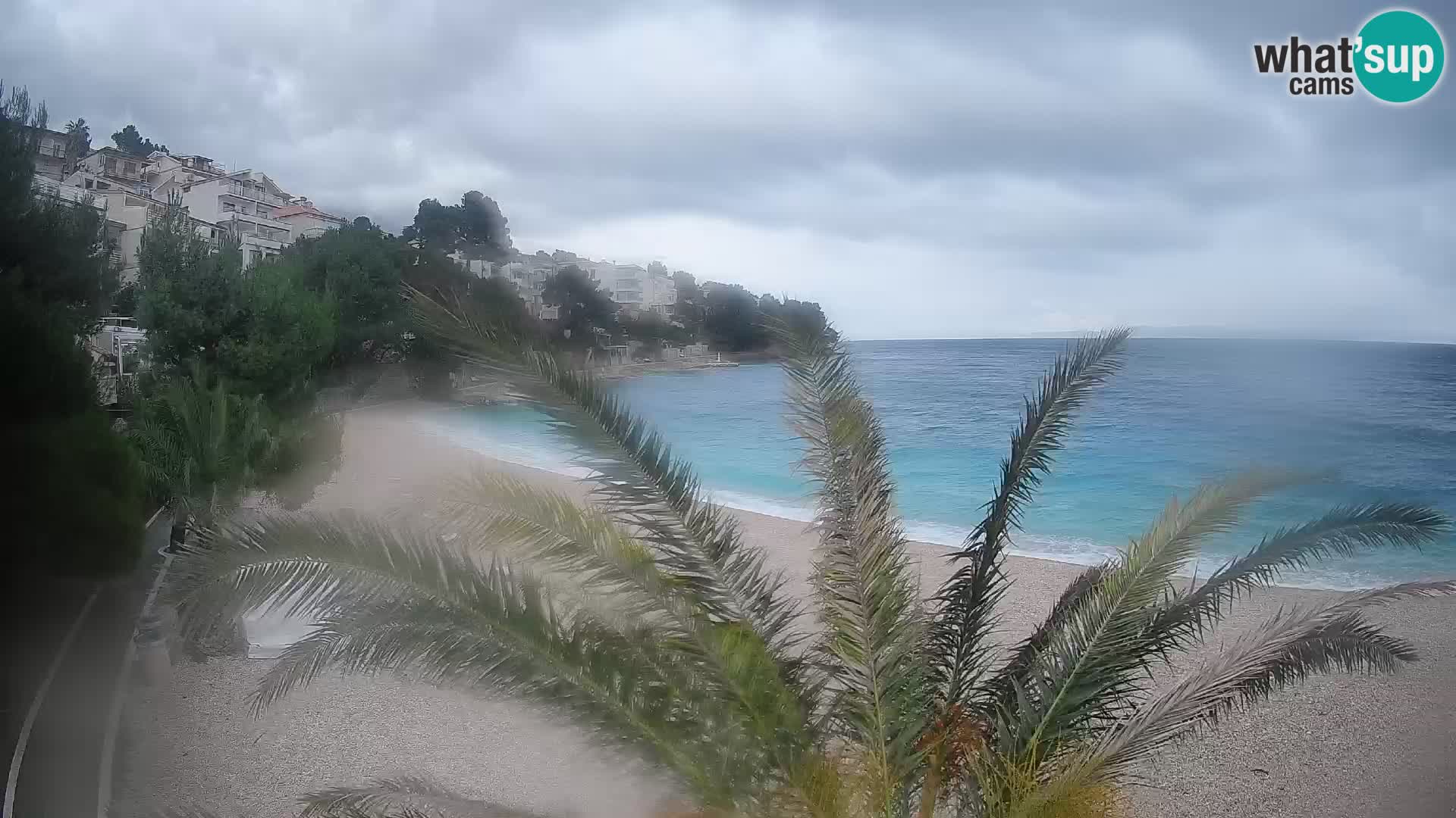 Webcam Spiaggia Lučica Brela – Vista live sulla costa adriatica