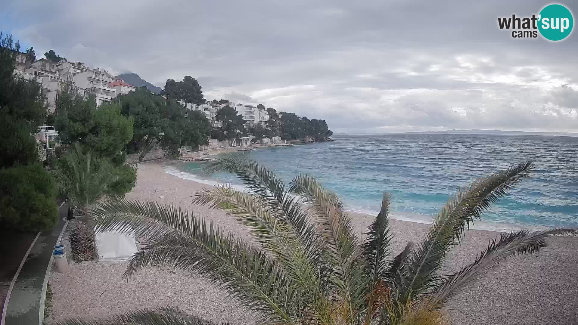 Webcam Lučica Beach Brela – Live View from the Adriatic Coast