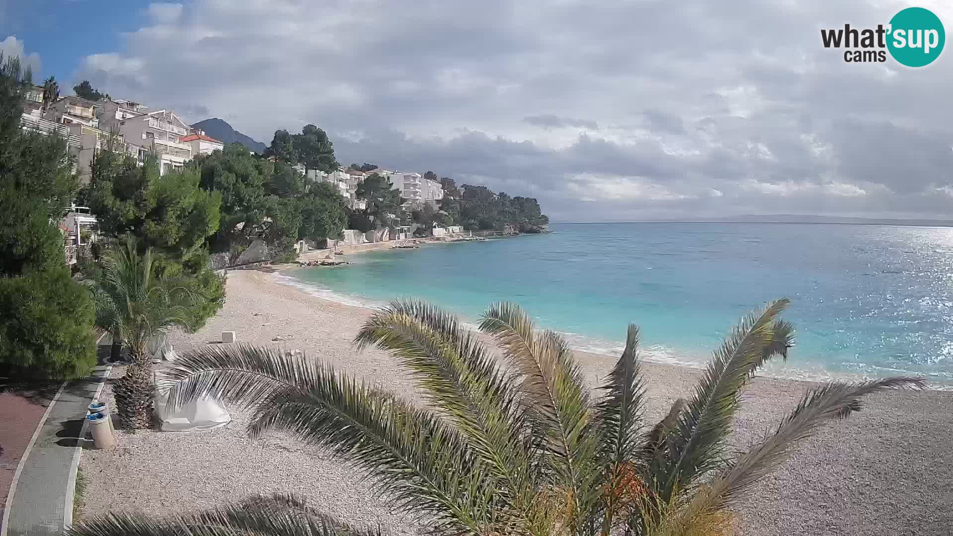 Webcam Lučica Beach Brela – Live View from the Adriatic Coast
