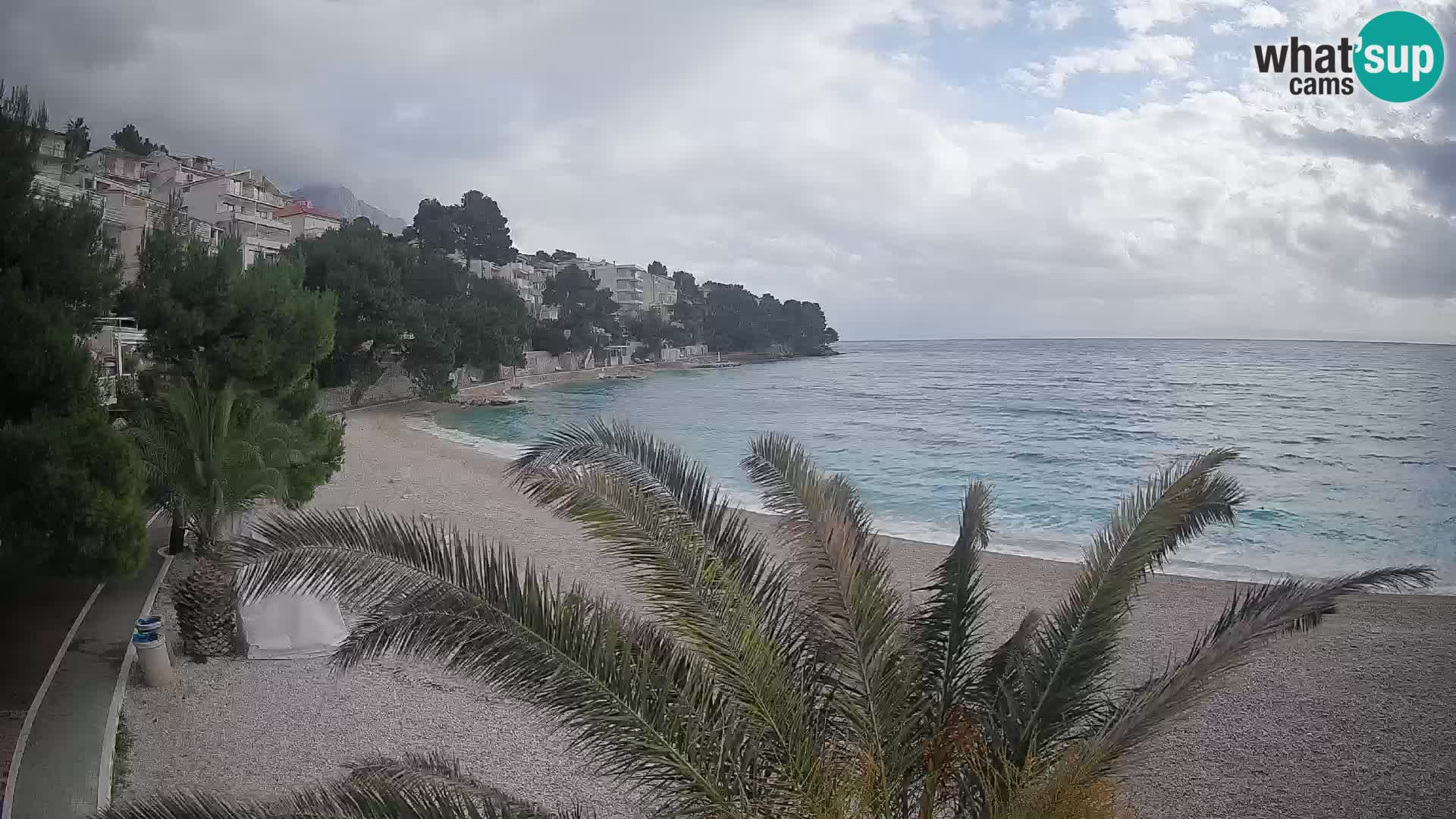 Webcam Lučica Beach Brela – Live View from the Adriatic Coast