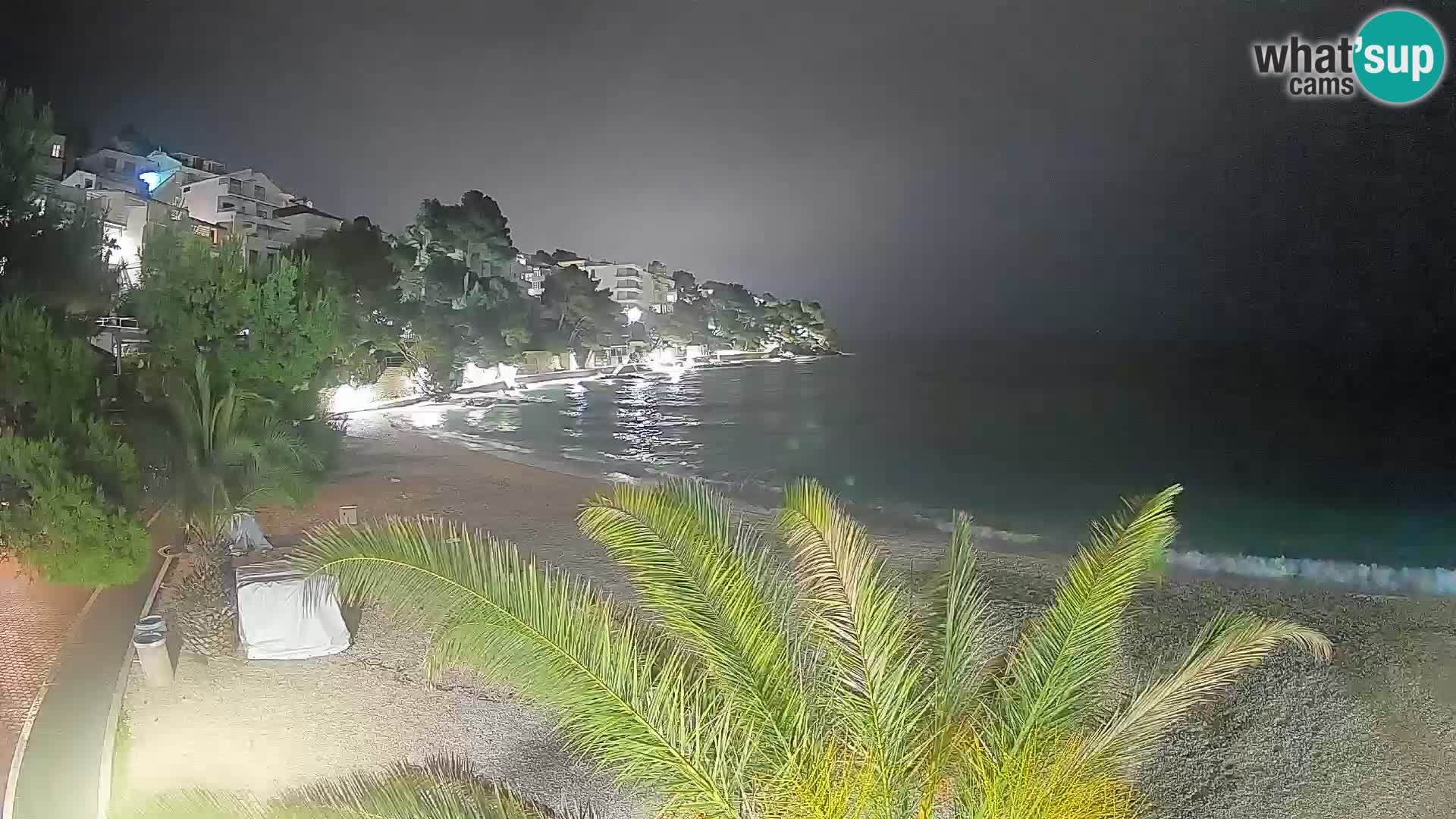Webcam Lučica Beach Brela – Live View from the Adriatic Coast