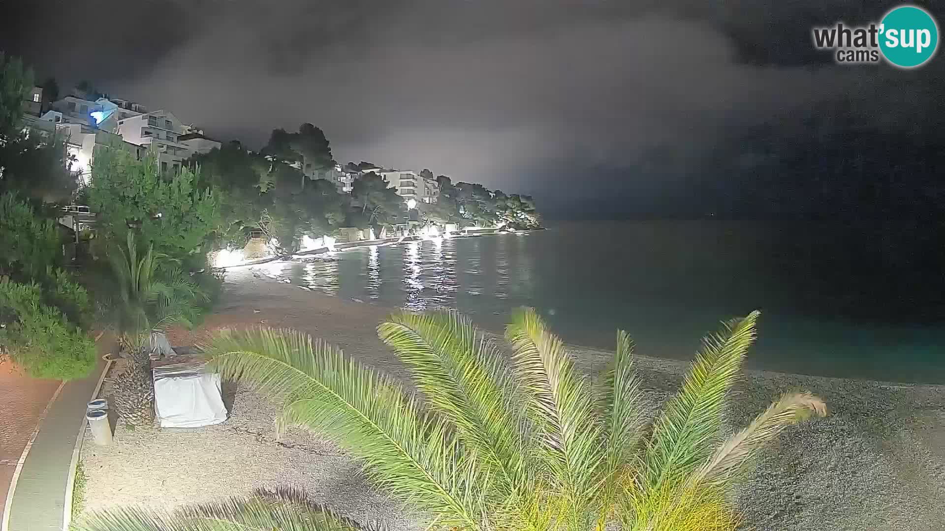 Webcam Lučica Beach Brela – Live View from the Adriatic Coast