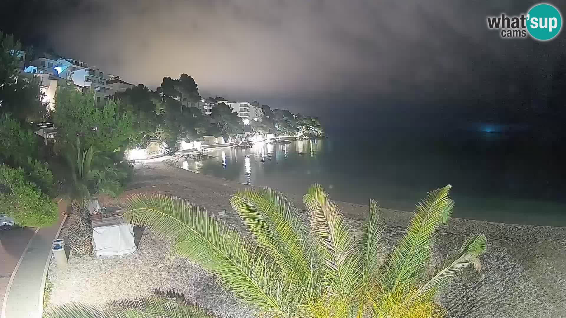 Webcam Lučica Beach Brela – Live View from the Adriatic Coast