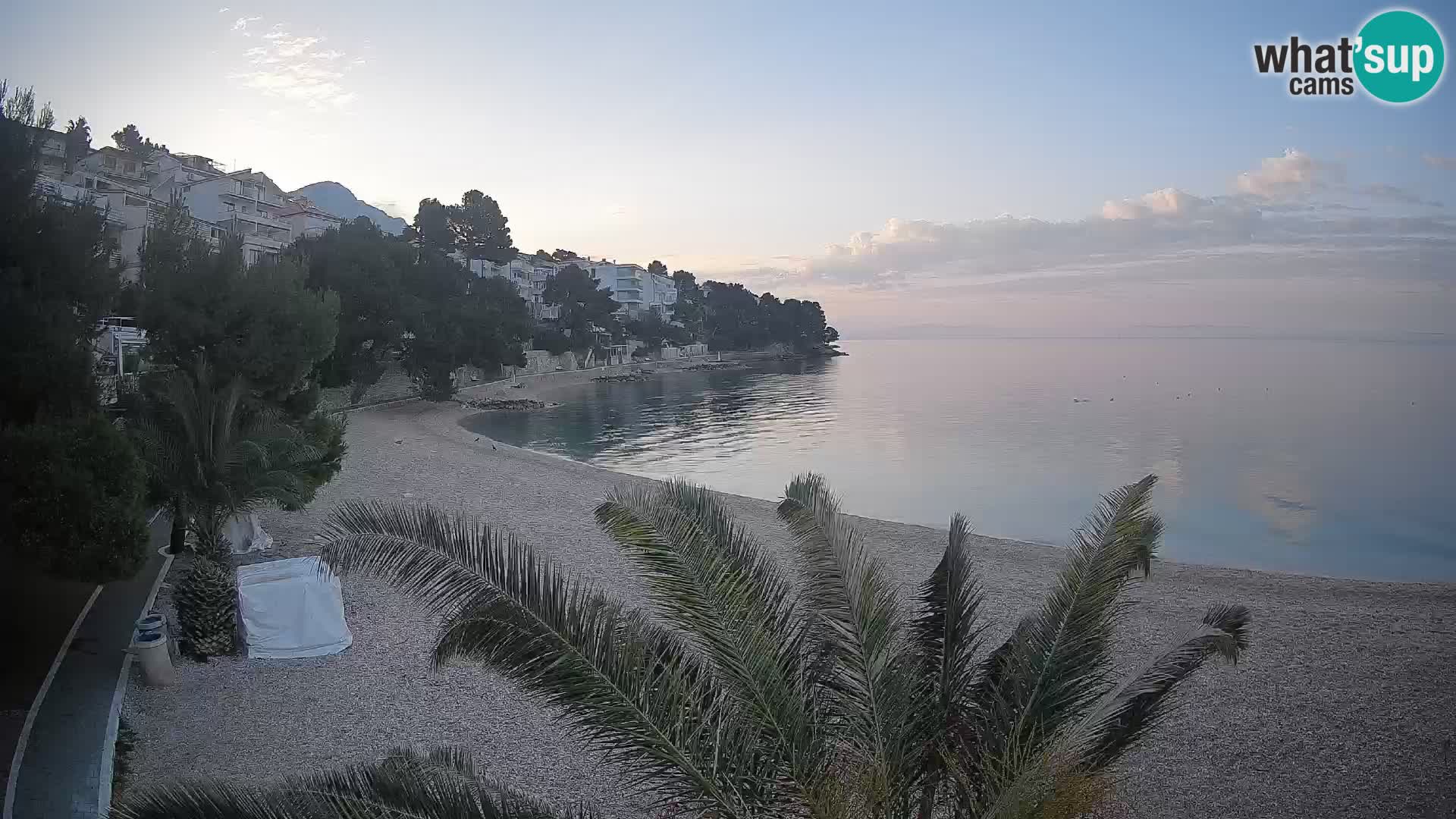 Webcam Lučica Beach Brela – Live View from the Adriatic Coast