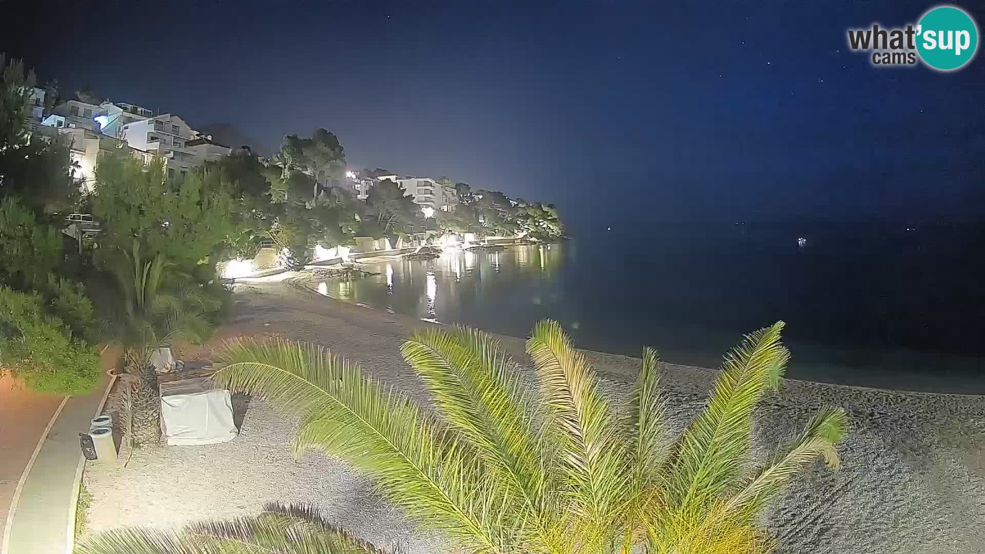 Webcam Spiaggia Lučica Brela – Vista live sulla costa adriatica