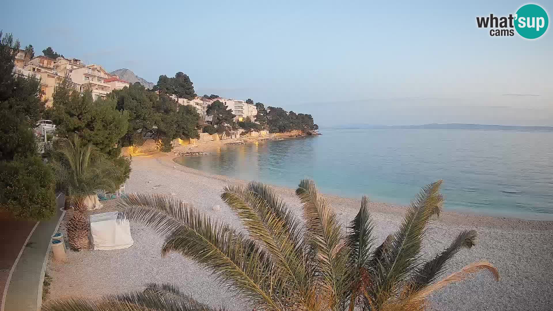 Webcam Lučica Beach Brela – Live View from the Adriatic Coast