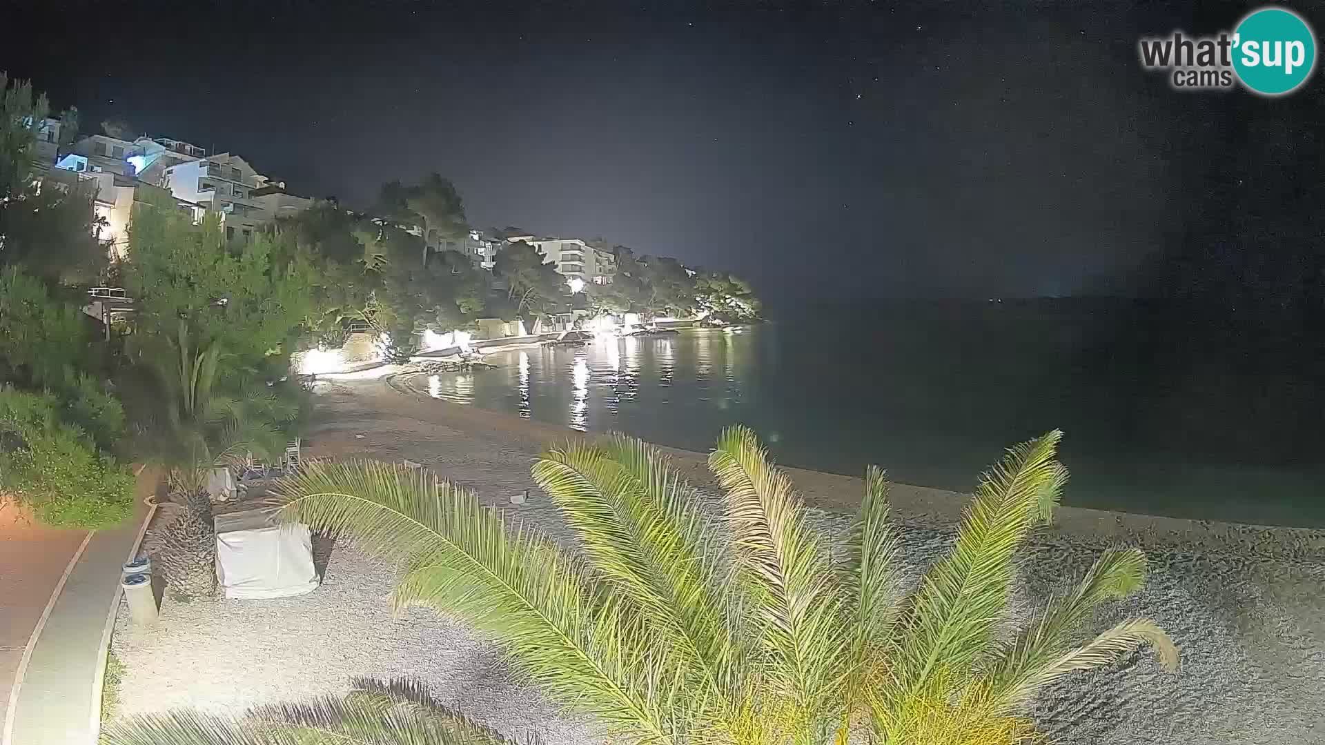 Webcam Playa Lučica Brela – Vista en directo de la costa adriática