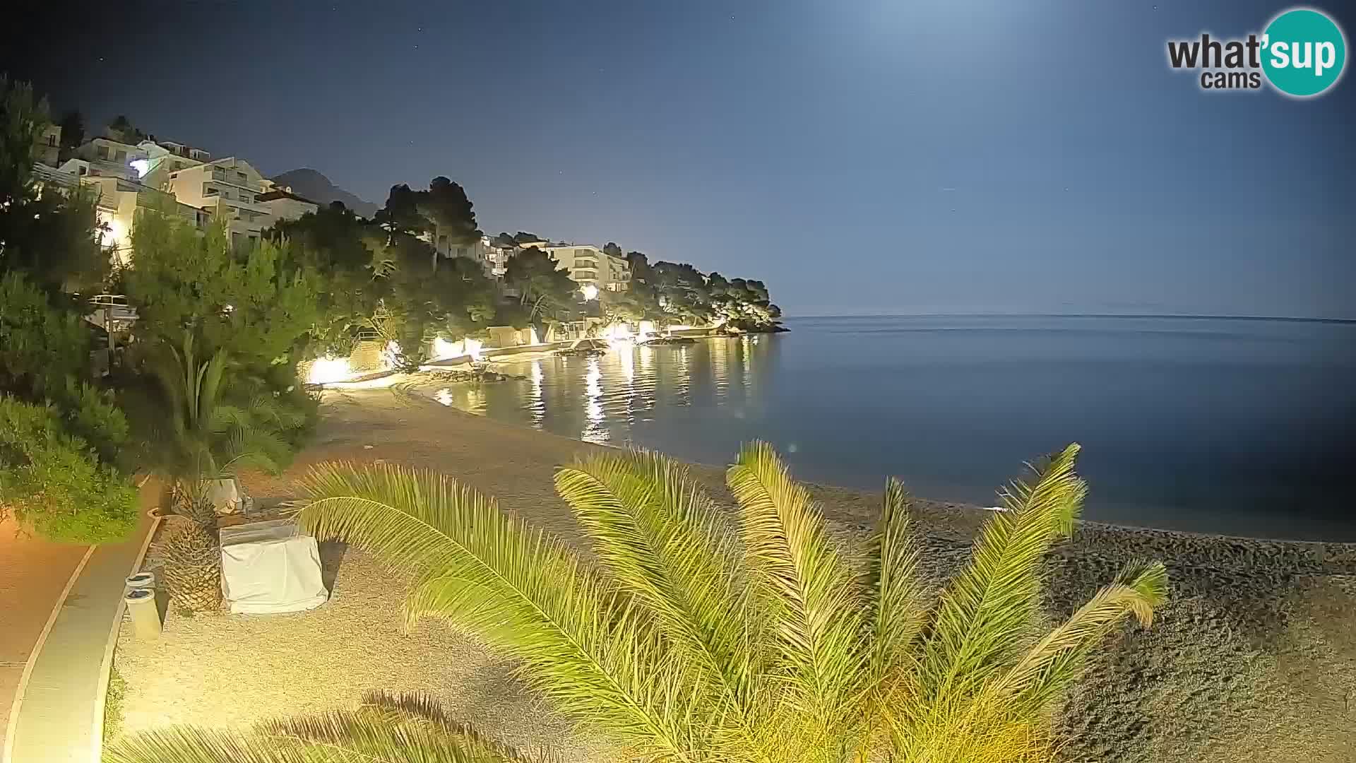 Webcam Lučica Beach Brela – Live View from the Adriatic Coast