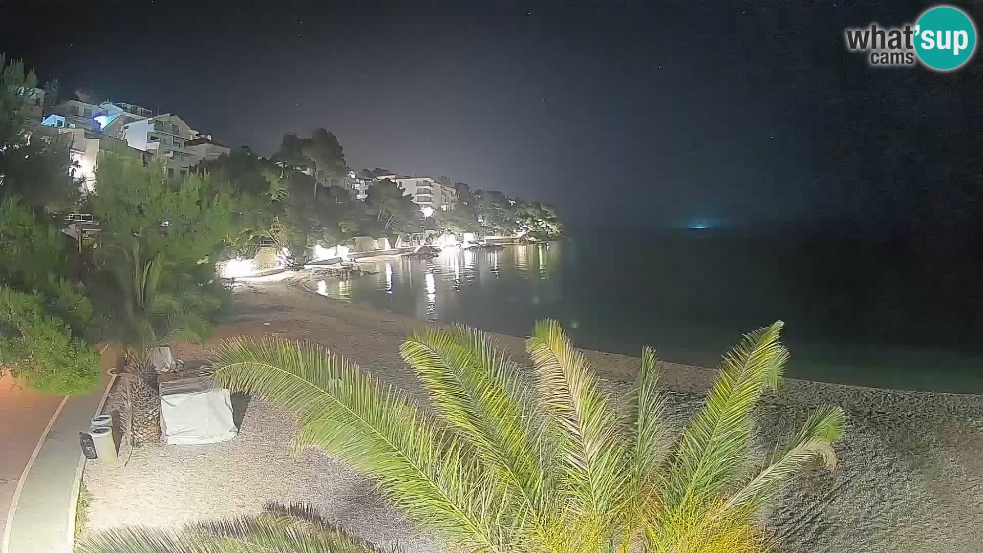 Webcam Playa Lučica Brela – Vista en directo de la costa adriática