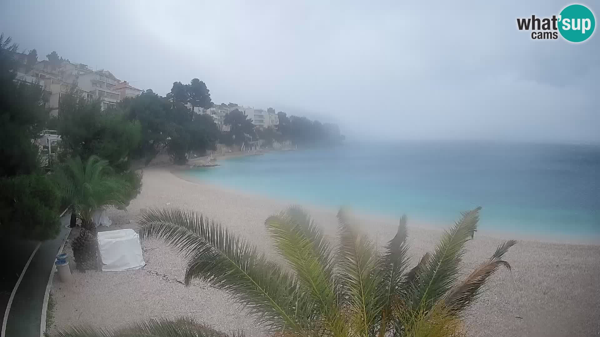 Webcam Lučica Beach Brela – Live View from the Adriatic Coast