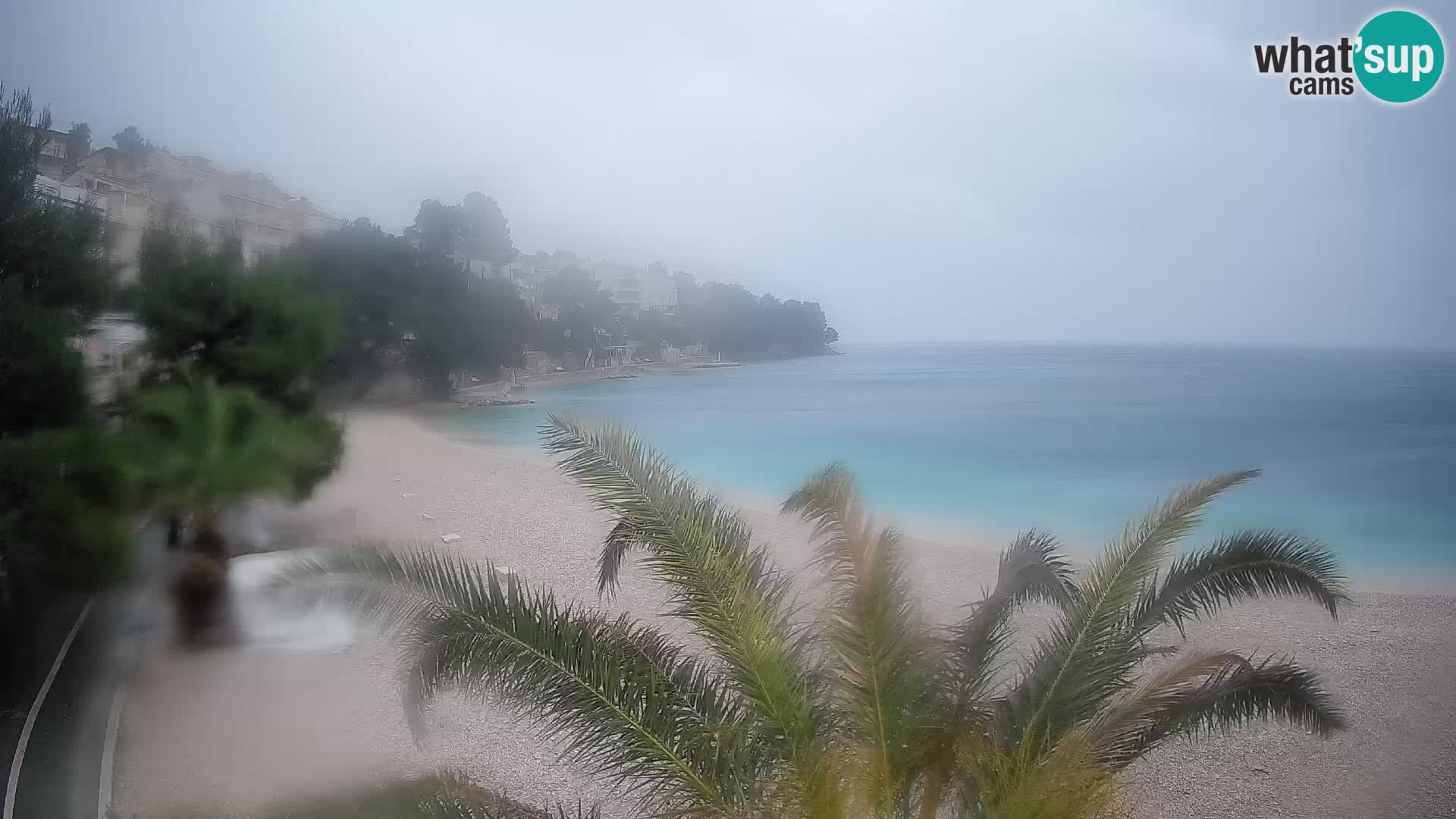Webcam Plage Lučica Brela – Vue en direct sur la côte adriatique