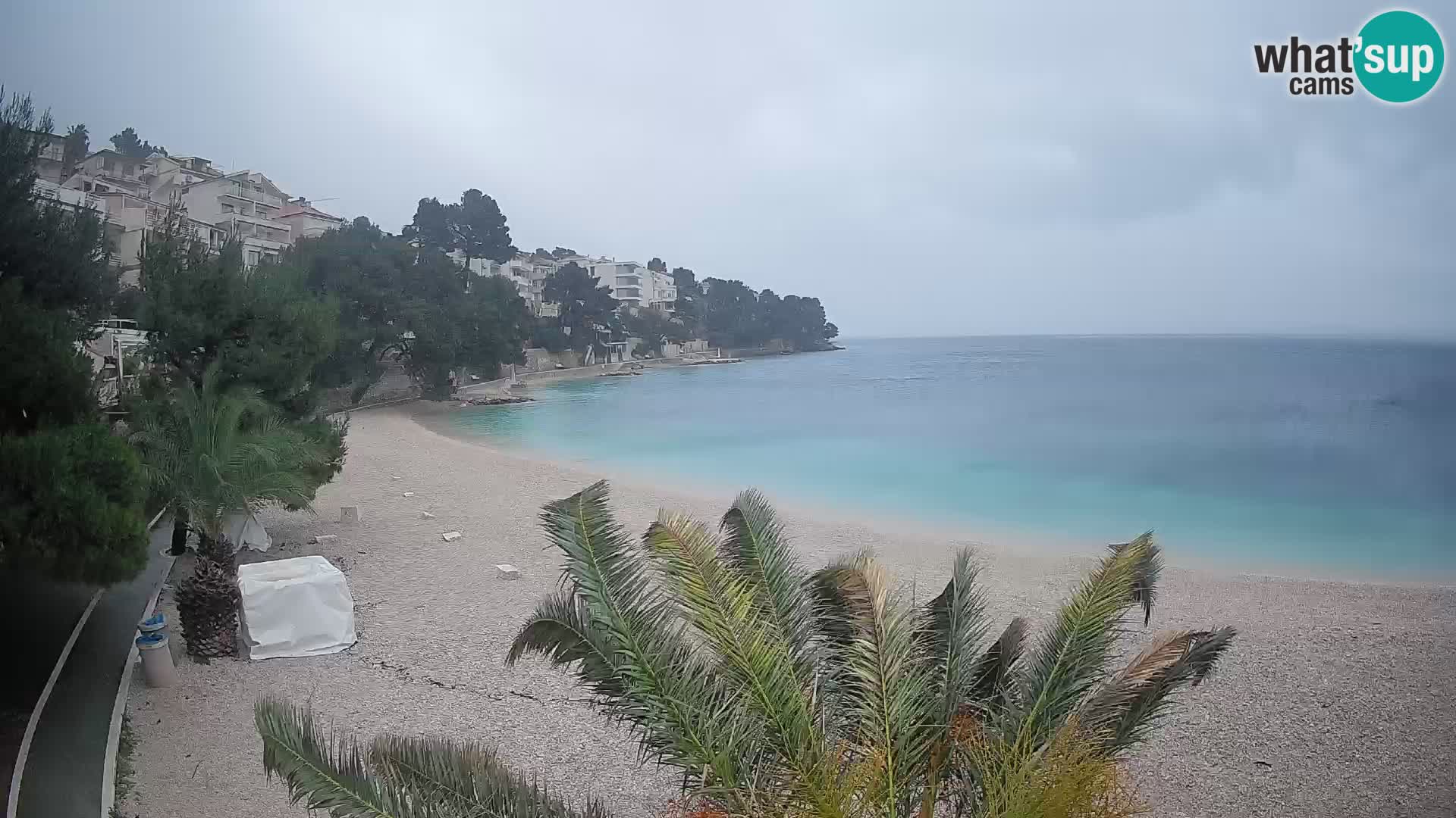 Webcam Lučica Beach Brela – Live View from the Adriatic Coast