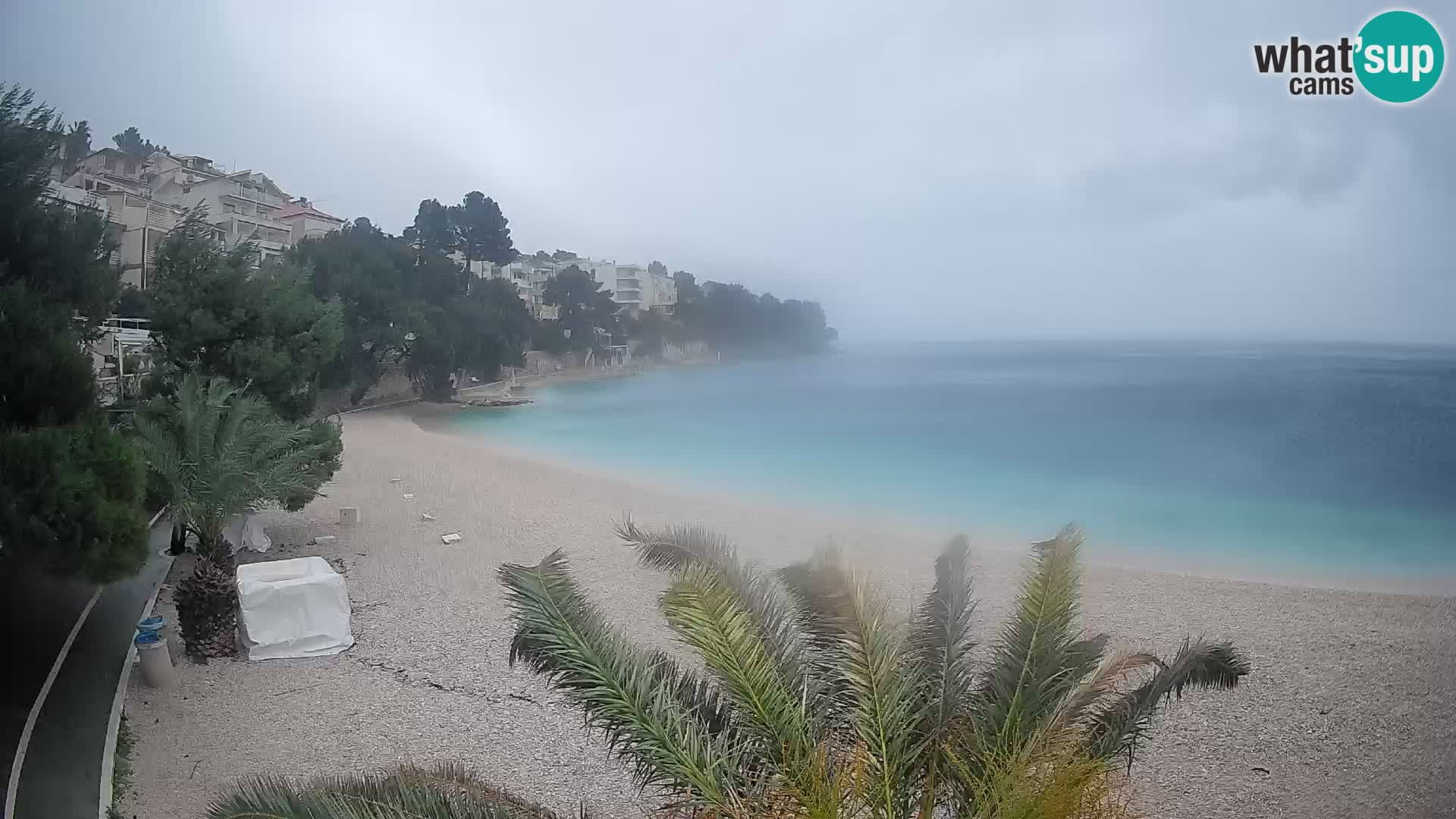 Webcam Lučica Beach Brela – Live View from the Adriatic Coast