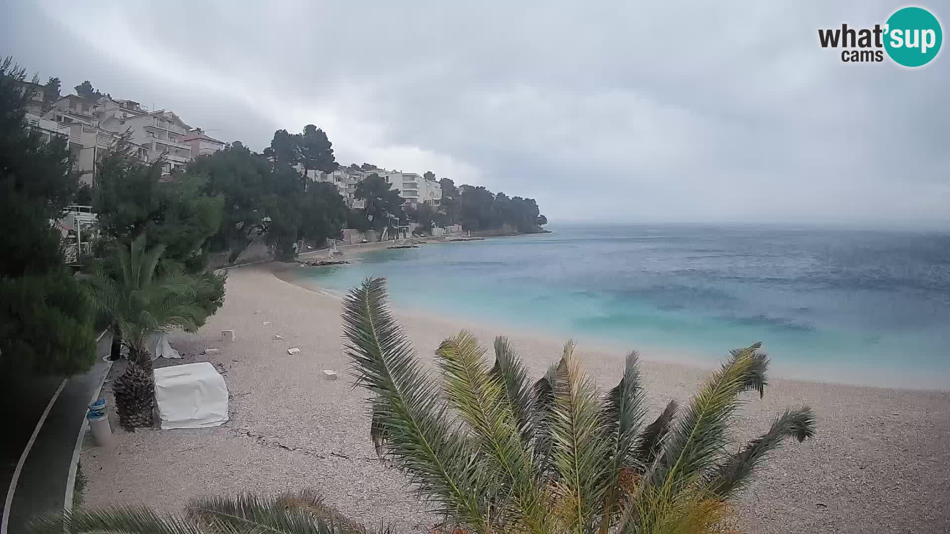 Webcam Lučica Beach Brela – Live View from the Adriatic Coast