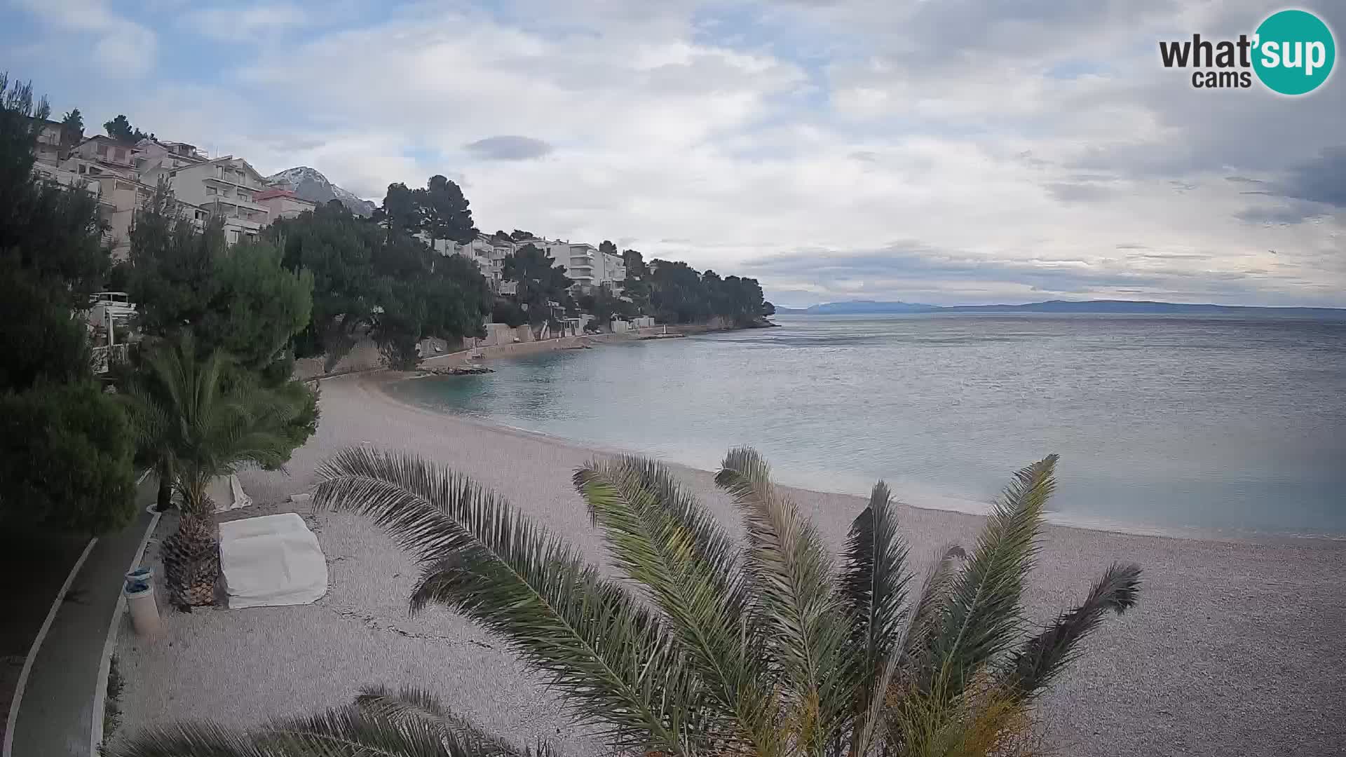 Webcam Lučica Beach Brela – Live View from the Adriatic Coast