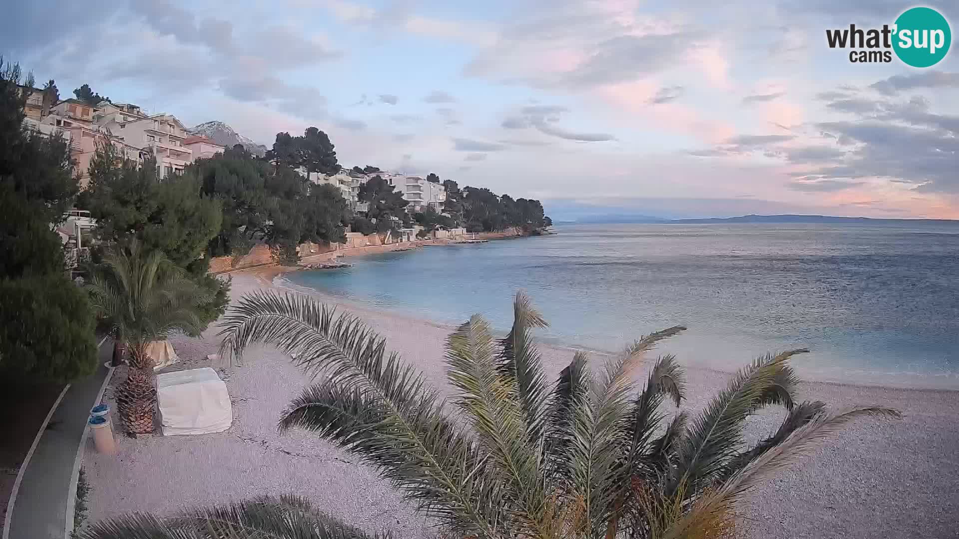 Webcam Lučica Beach Brela – Live View from the Adriatic Coast
