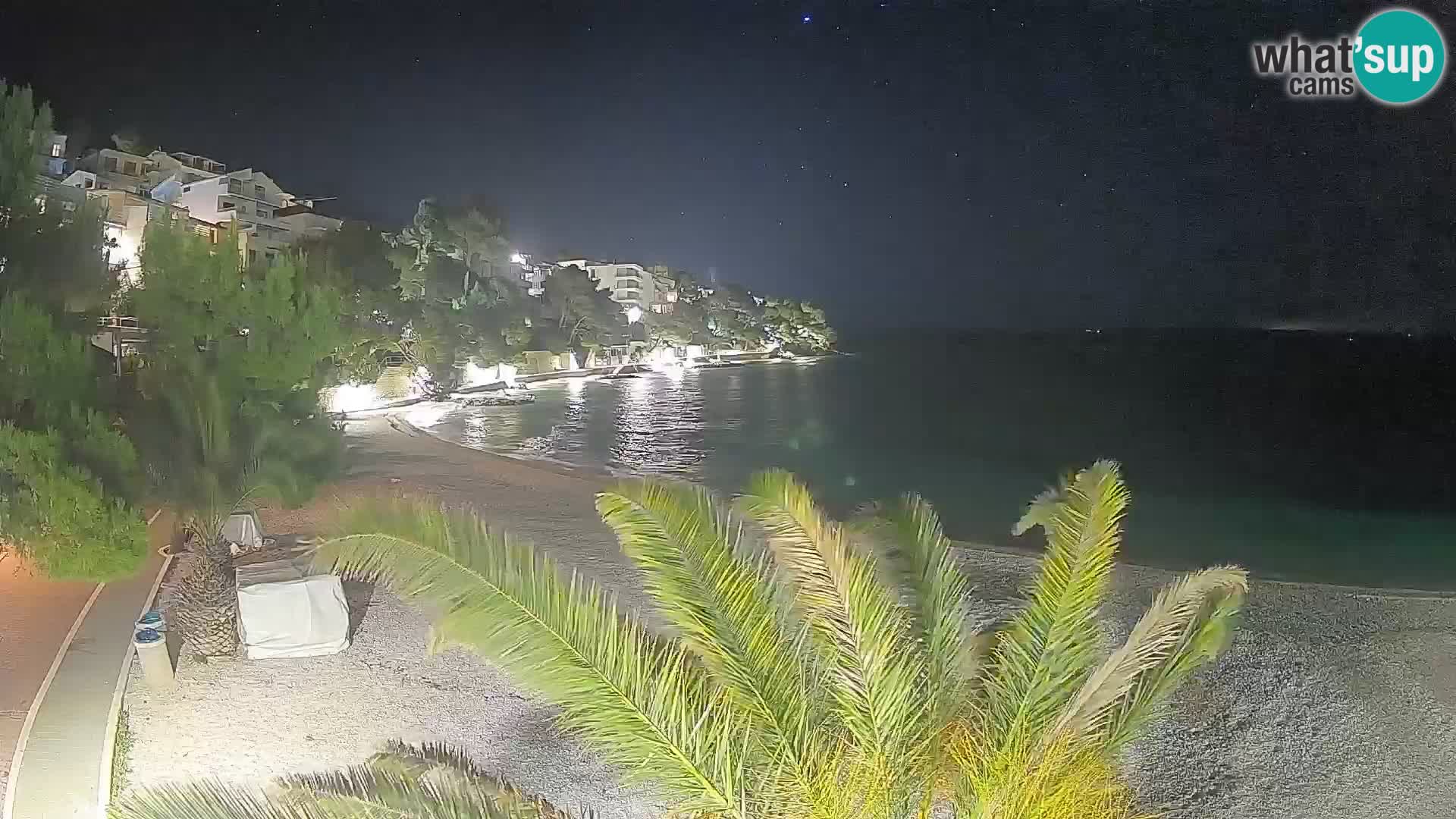 Webcam Lučica Beach Brela – Live View from the Adriatic Coast