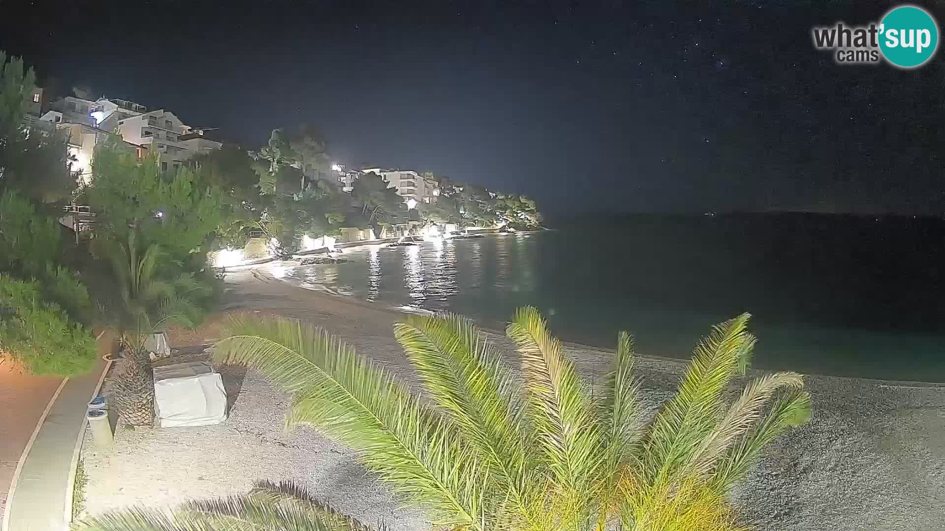 Webcam Lučica Beach Brela – Live View from the Adriatic Coast