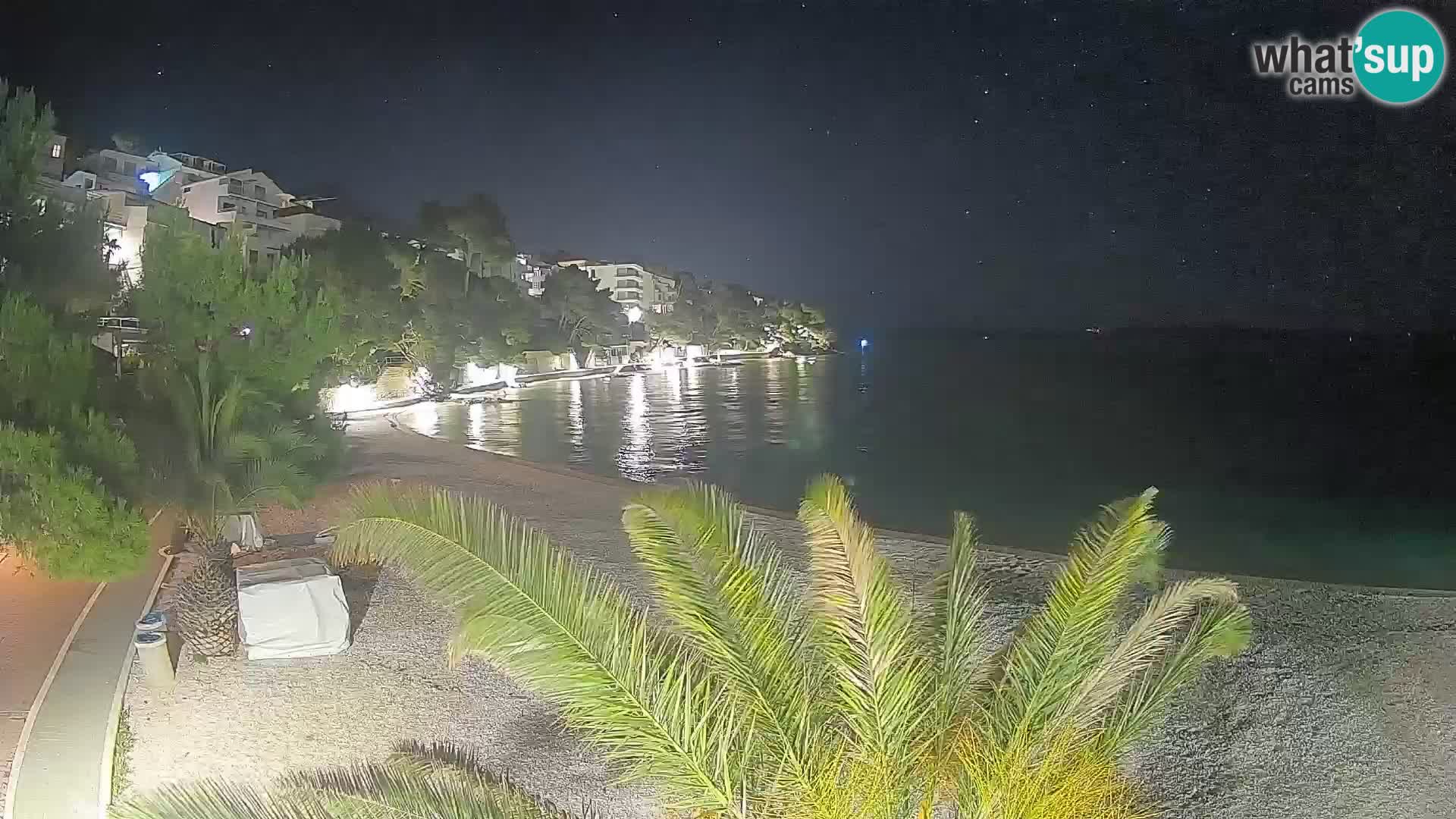Webcam Lučica Beach Brela – Live View from the Adriatic Coast