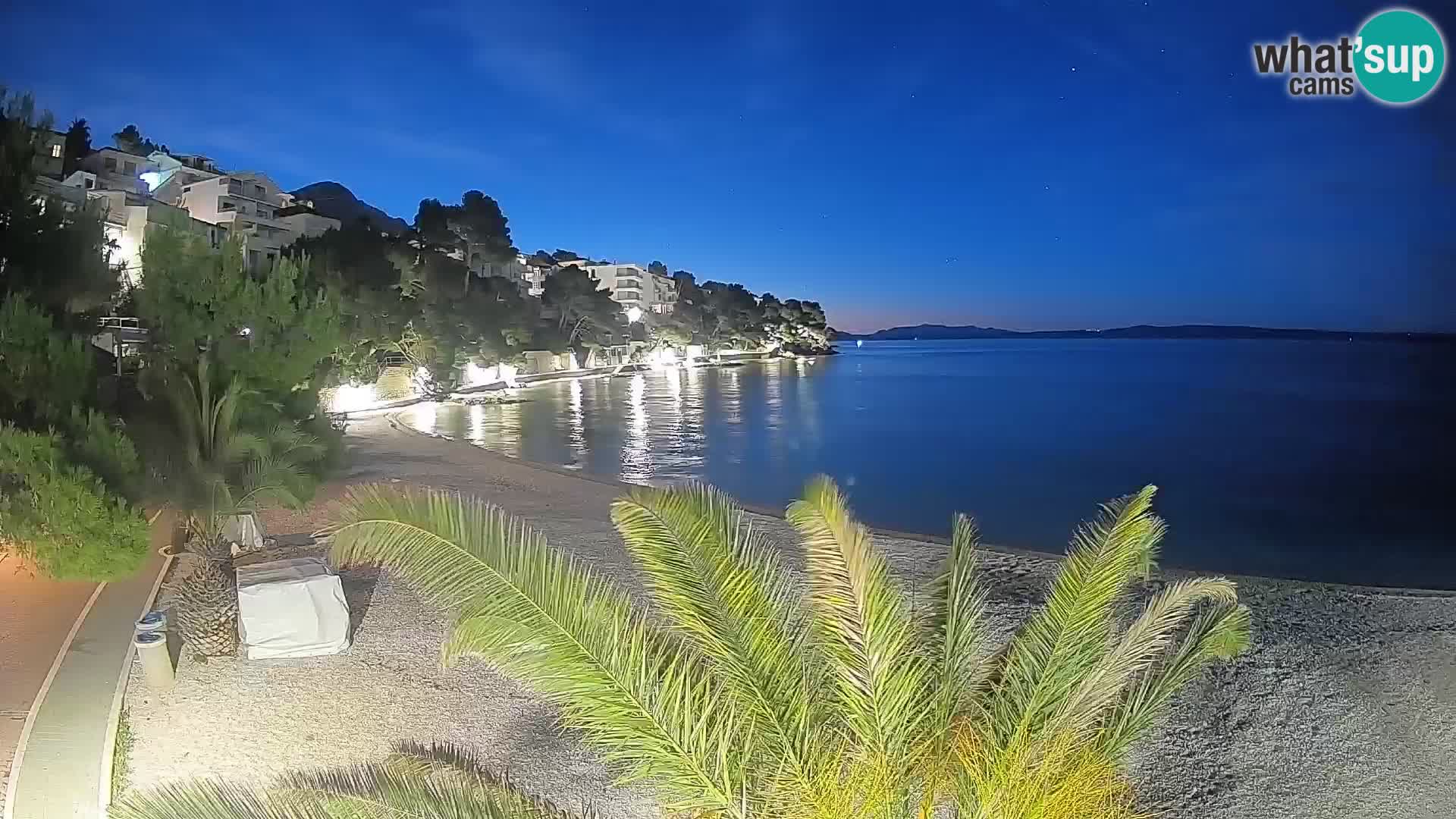 Webcam Lučica Beach Brela – Live View from the Adriatic Coast