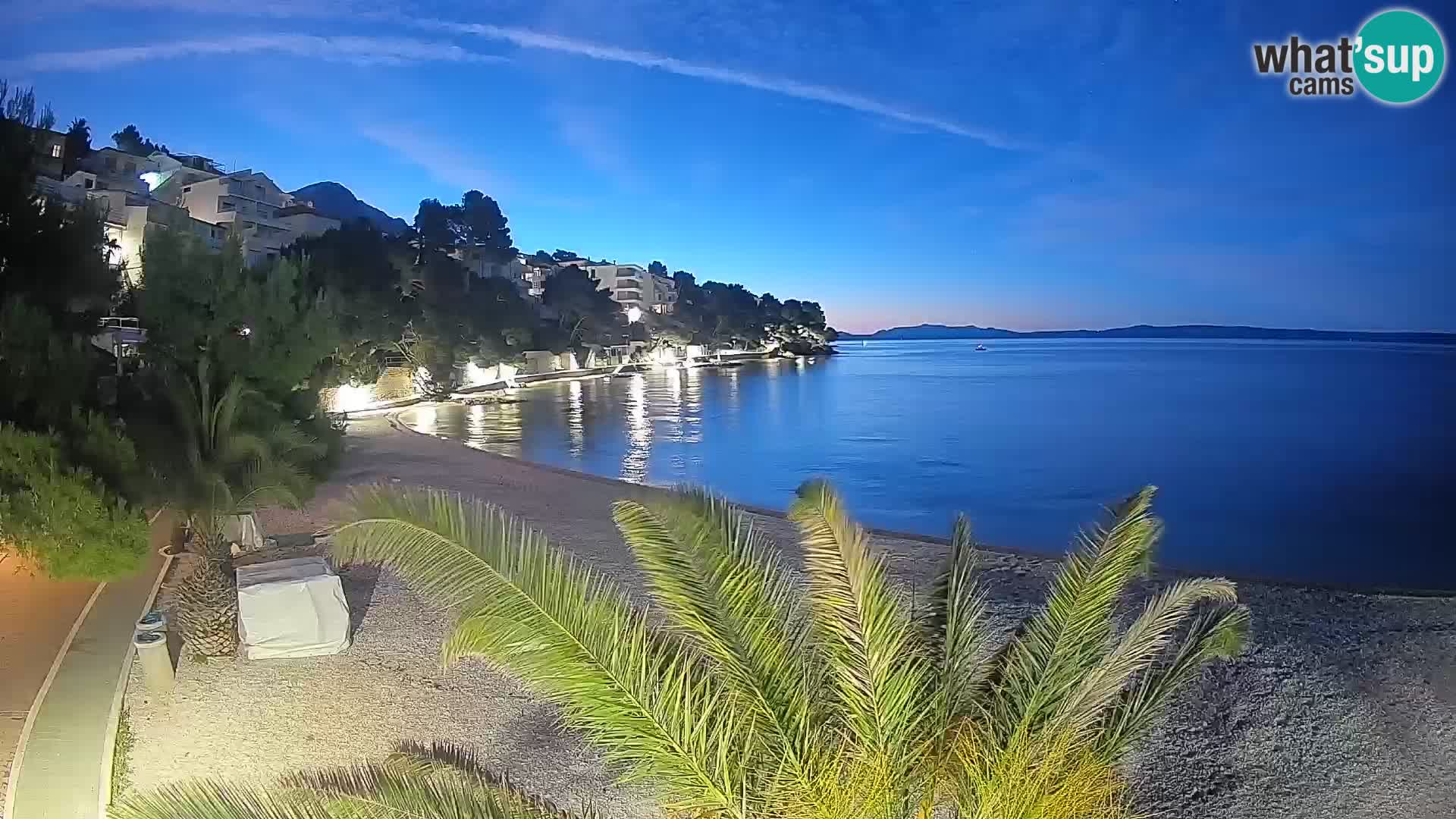 Webcam Lučica Beach Brela – Live View from the Adriatic Coast