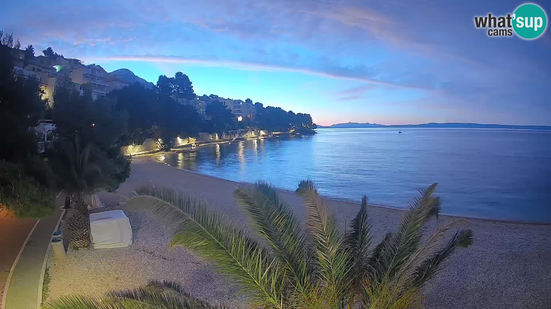 Webcam Lučica Beach Brela – Live View from the Adriatic Coast