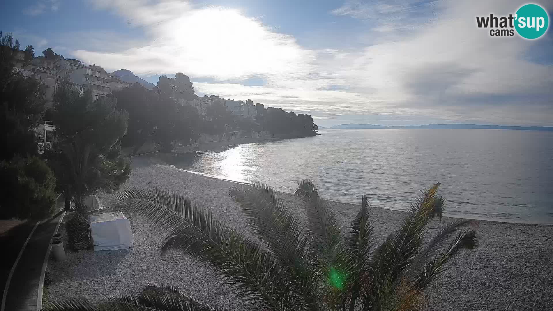 Webcam Lučica Beach Brela – Live View from the Adriatic Coast