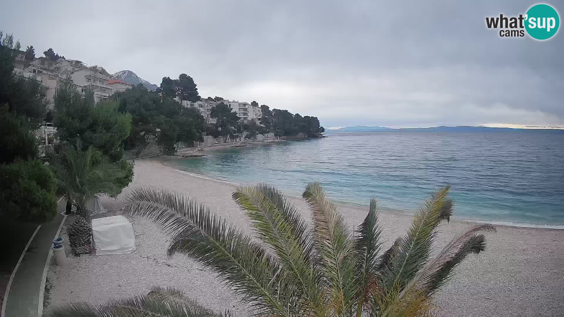 Webcam Lučica Beach Brela – Live View from the Adriatic Coast