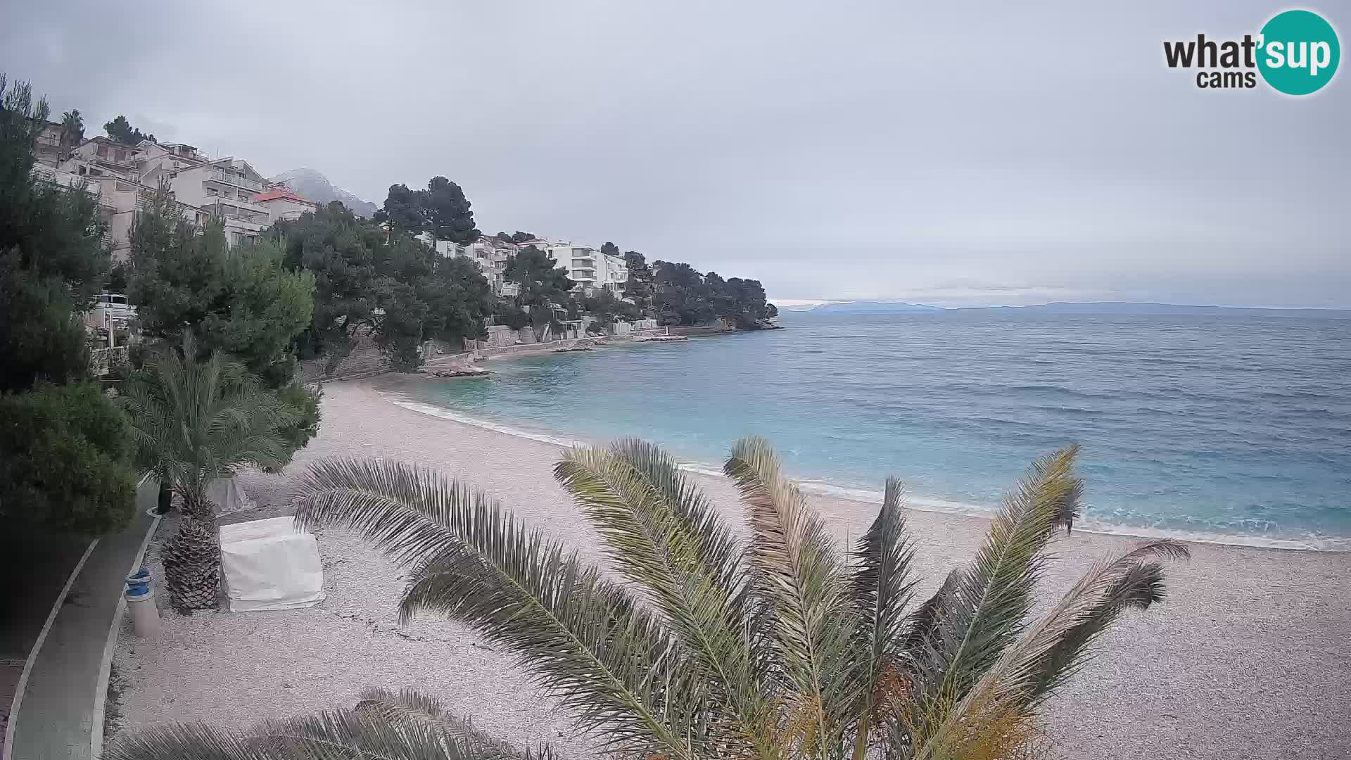 Webcam Lučica Beach Brela – Live View from the Adriatic Coast
