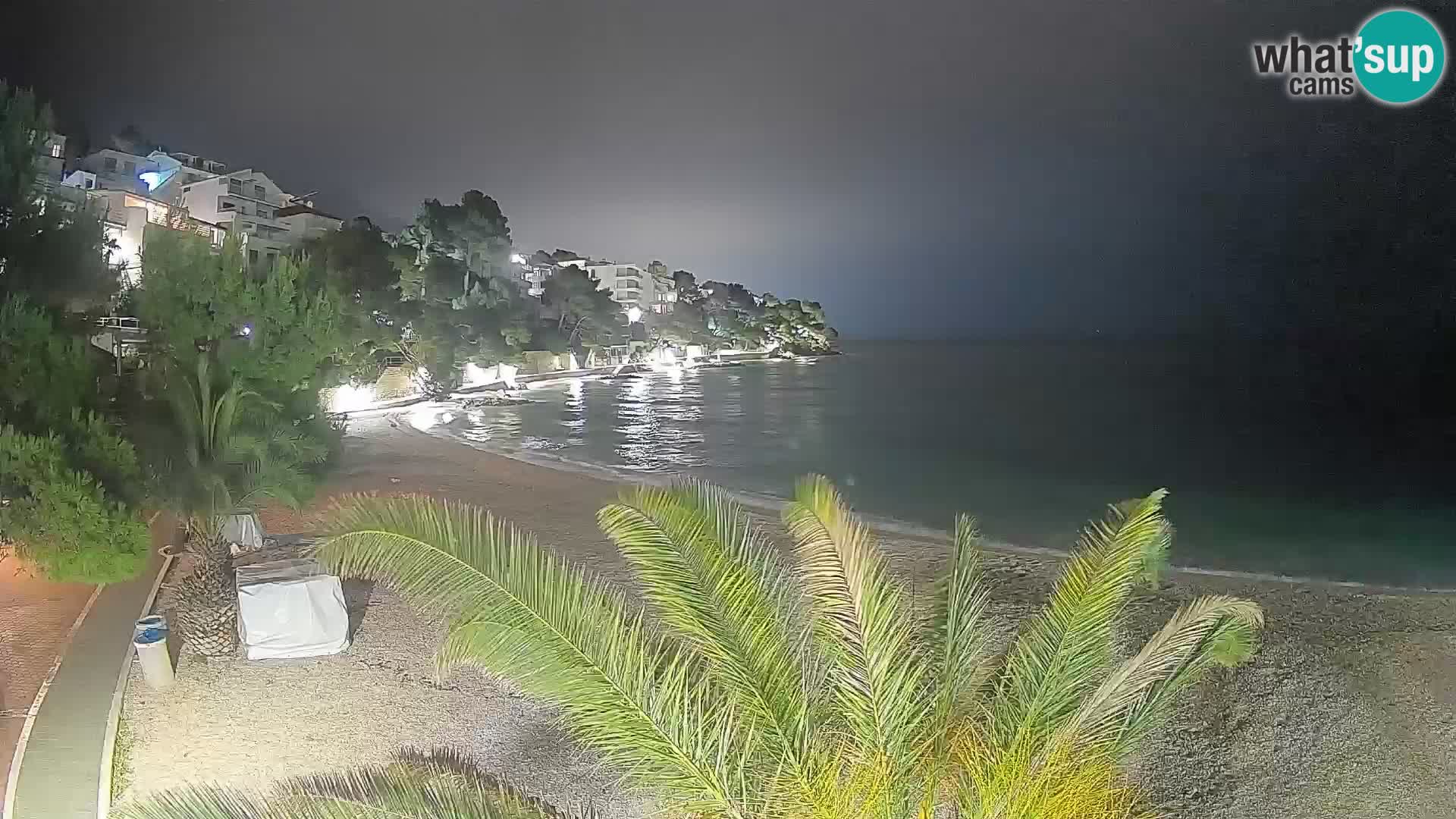 Webcam Lučica Beach Brela – Live View from the Adriatic Coast