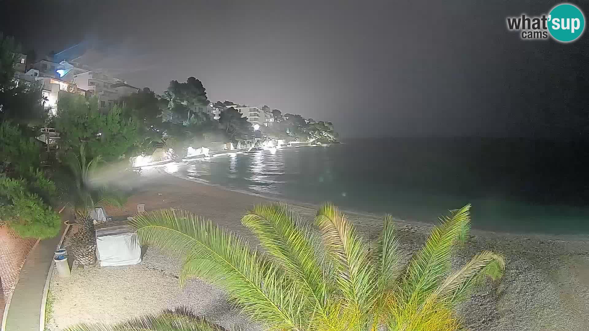 Webcam Playa Lučica Brela – Vista en directo de la costa adriática