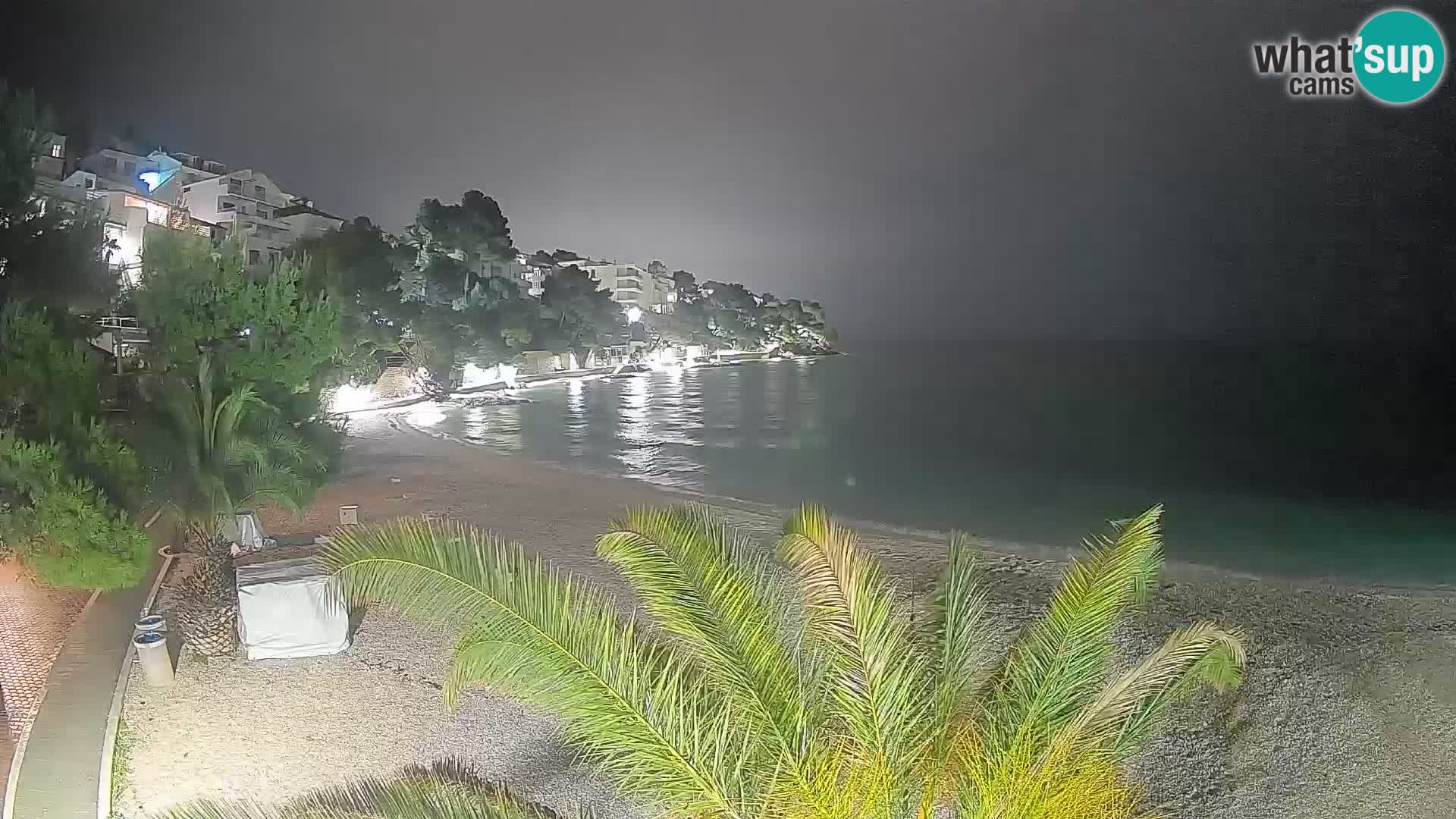 Webcam Playa Lučica Brela – Vista en directo de la costa adriática