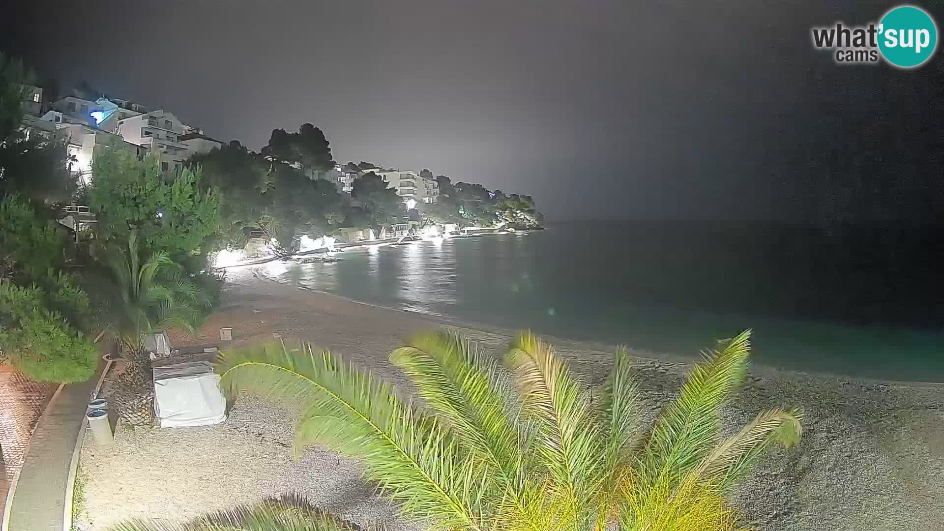 Webcam Playa Lučica Brela – Vista en directo de la costa adriática