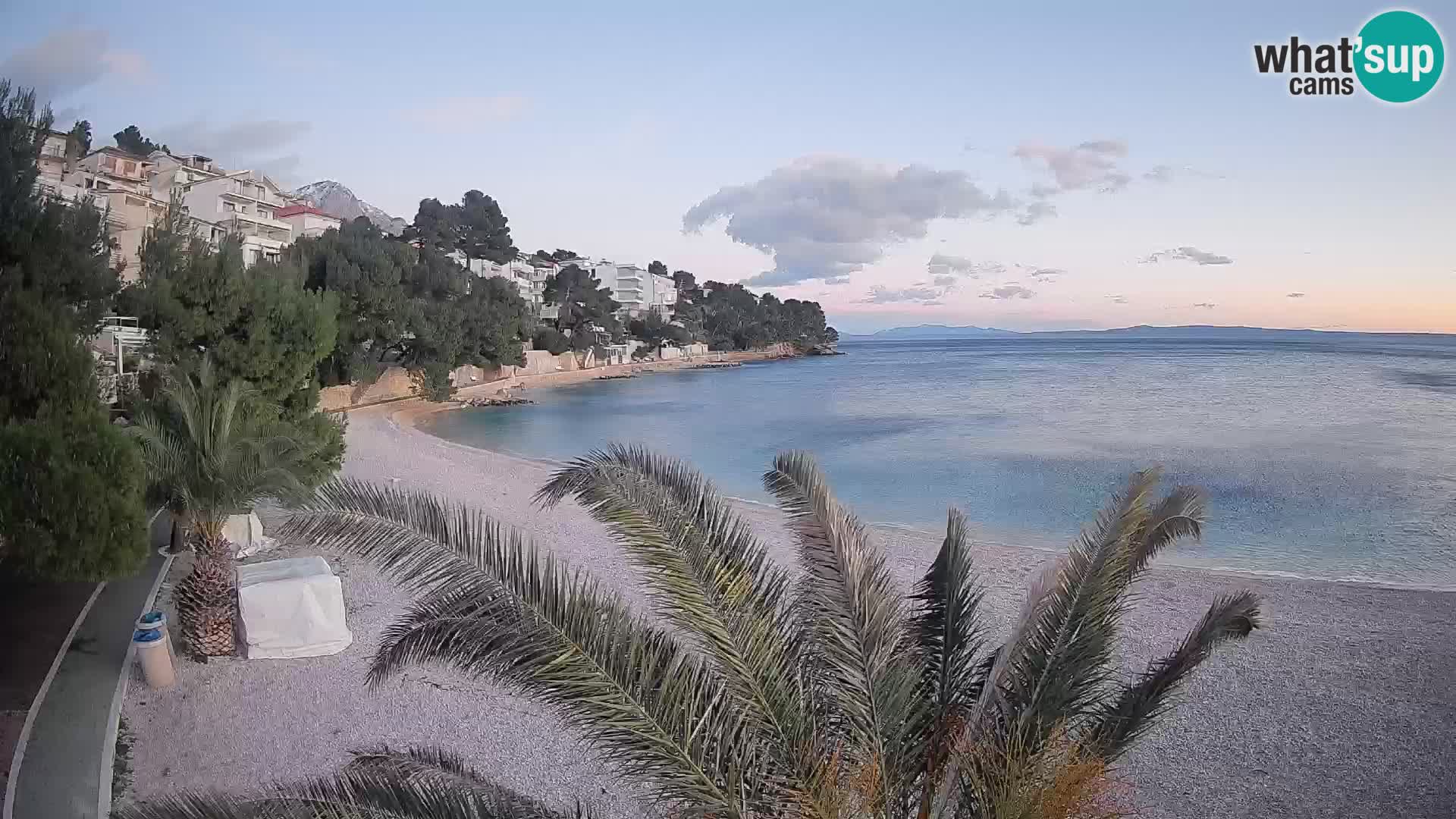 Webcam Lučica Beach Brela – Live View from the Adriatic Coast