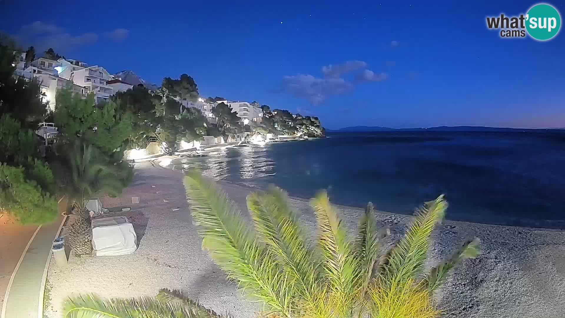 Webcam Lučica Beach Brela – Live View from the Adriatic Coast