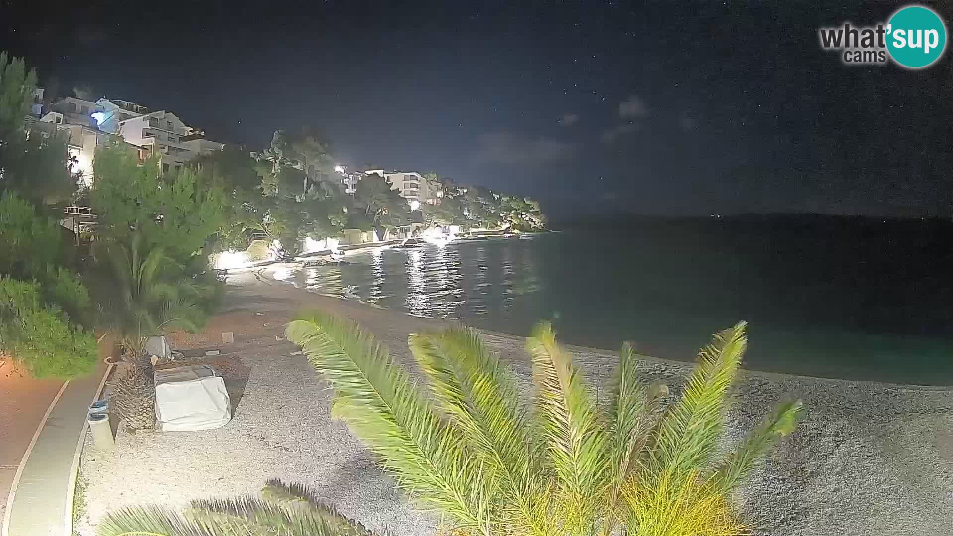 Webcam Lučica Beach Brela – Live View from the Adriatic Coast