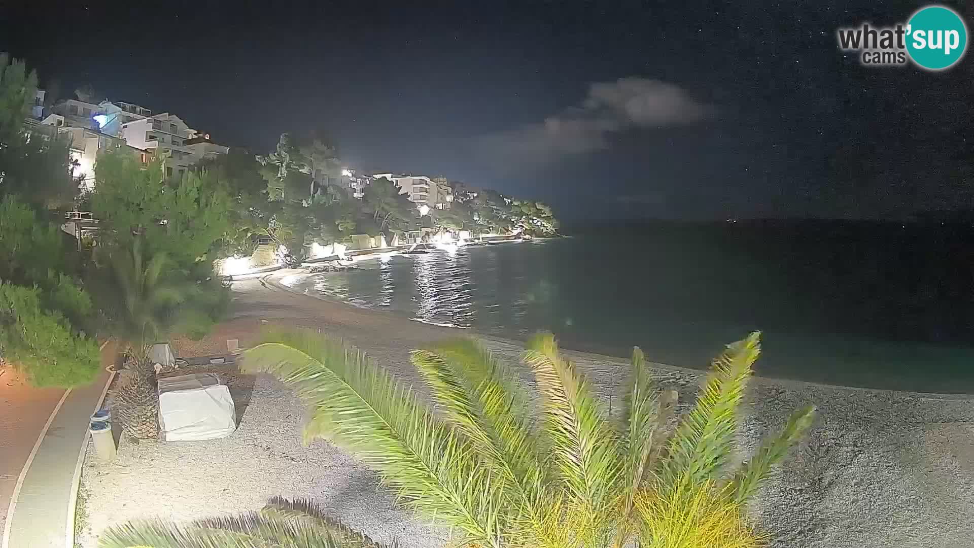 Webcam Lučica Beach Brela – Live View from the Adriatic Coast