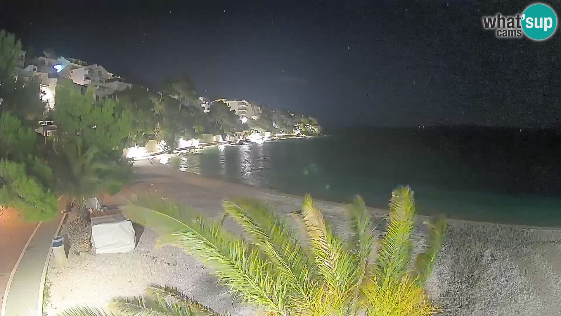 Webcam Lučica Beach Brela – Live View from the Adriatic Coast