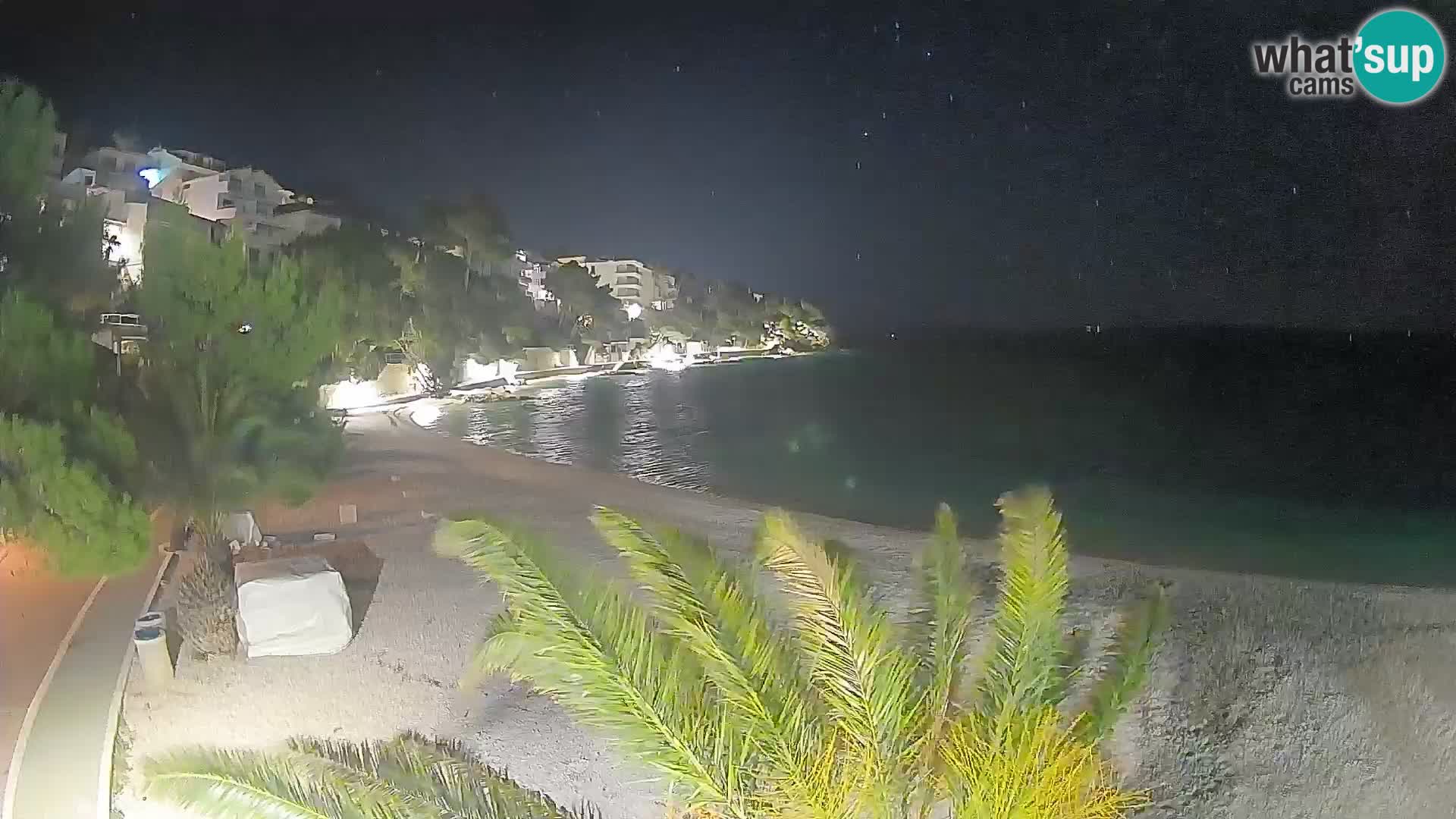 Webcam Lučica Beach Brela – Live View from the Adriatic Coast
