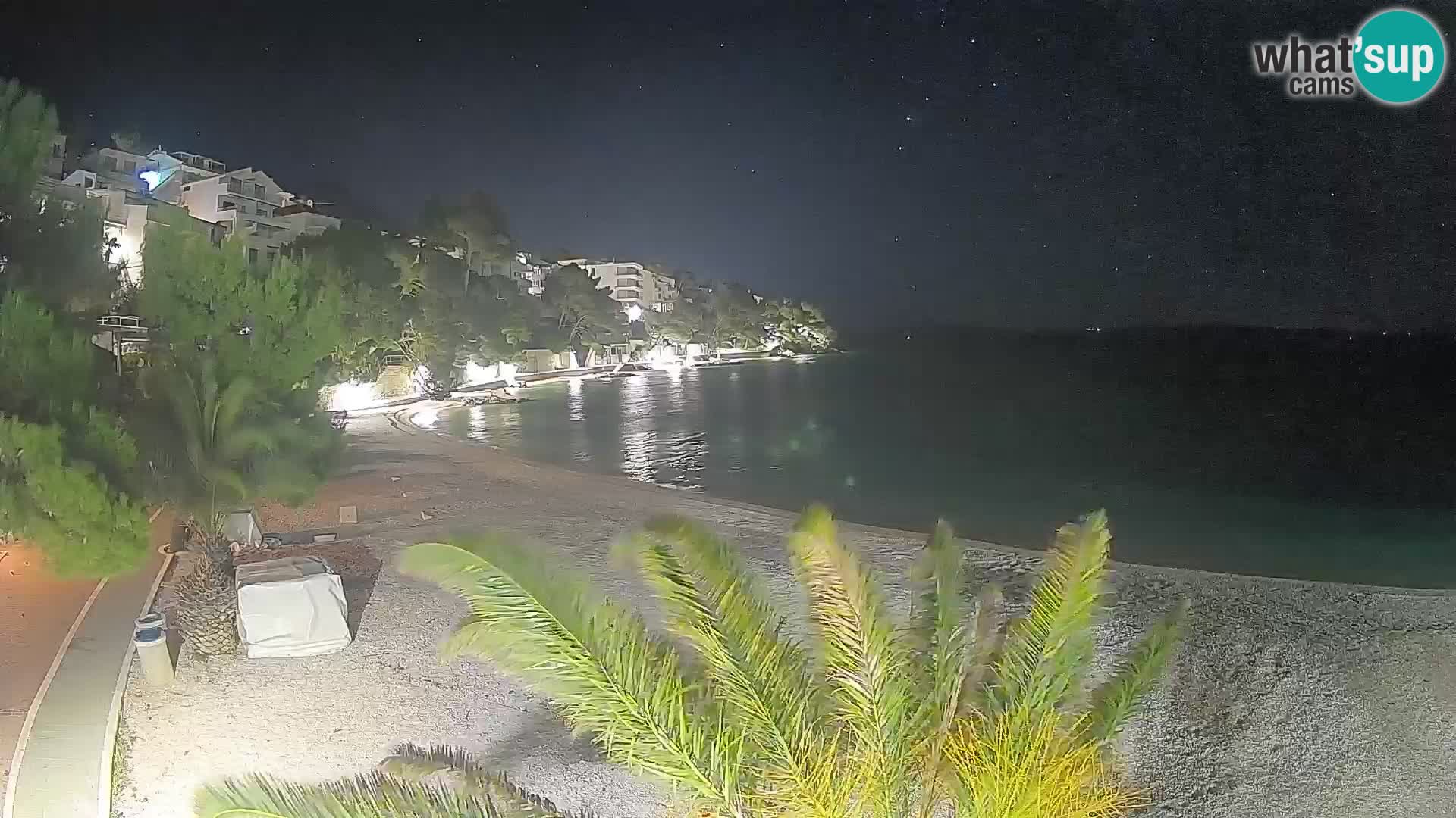 Webcam Lučica Beach Brela – Live View from the Adriatic Coast