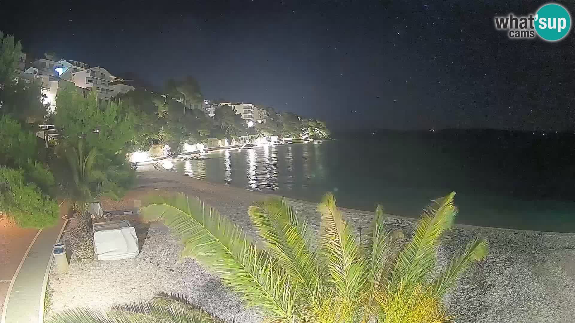 Webcam Lučica Beach Brela – Live View from the Adriatic Coast