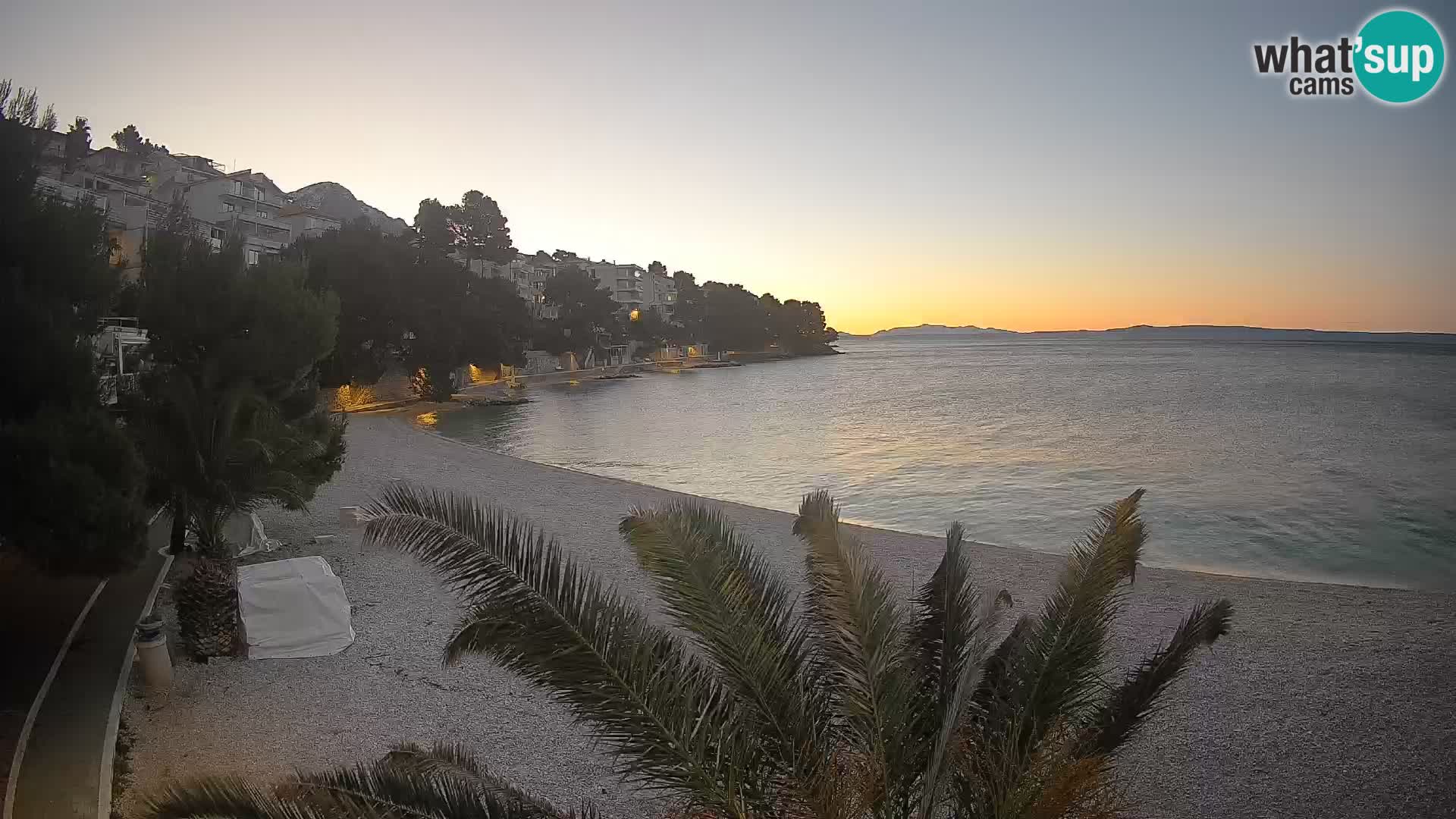 Webcam Lučica Beach Brela – Live View from the Adriatic Coast