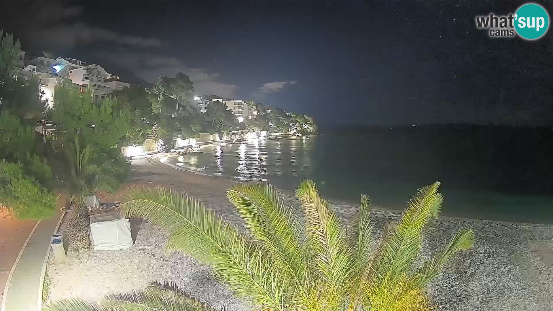 Webcam Lučica Beach Brela – Live View from the Adriatic Coast